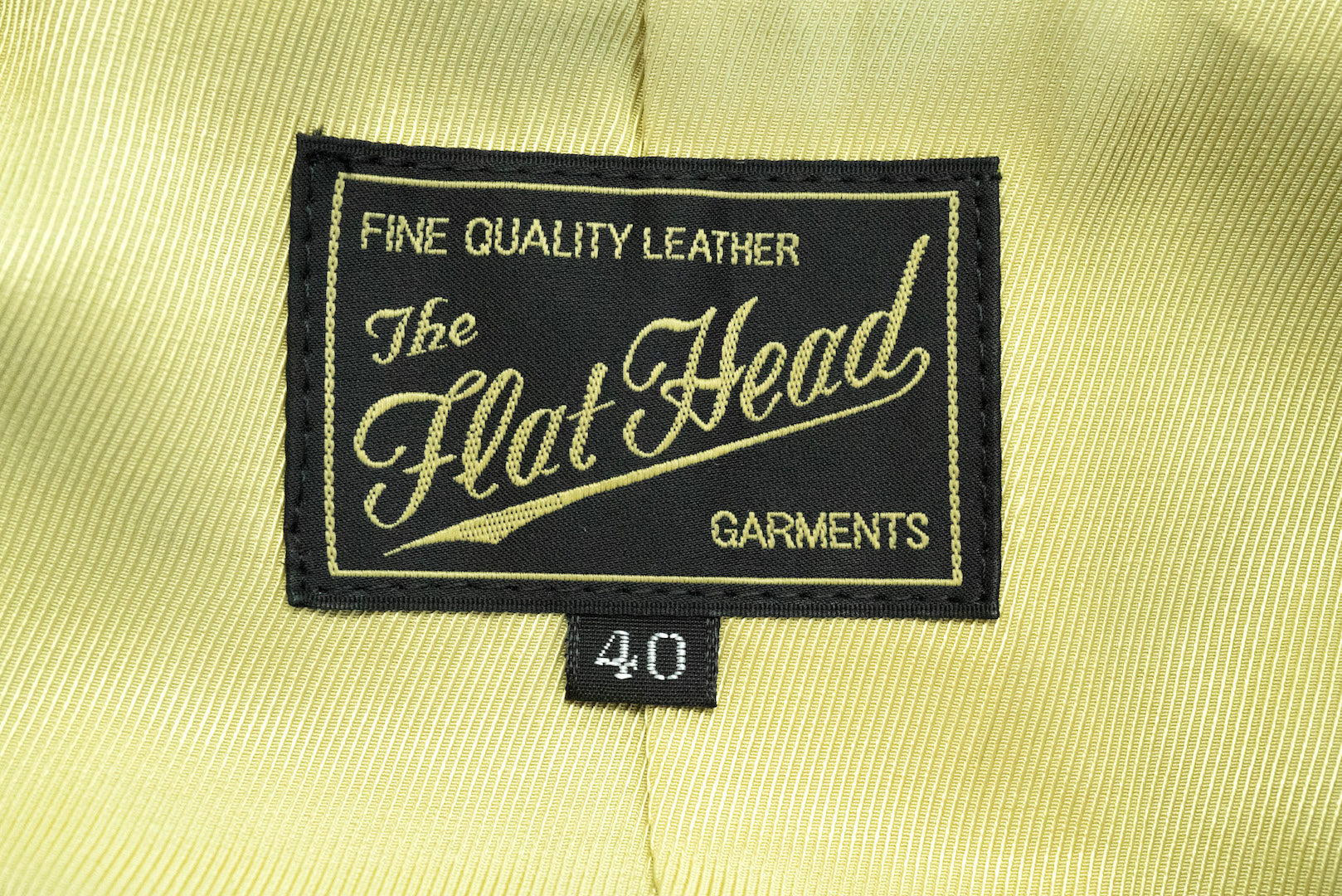 The Flat Head Horsehide 40s Single Sport Jacket (Black Tea-cored)