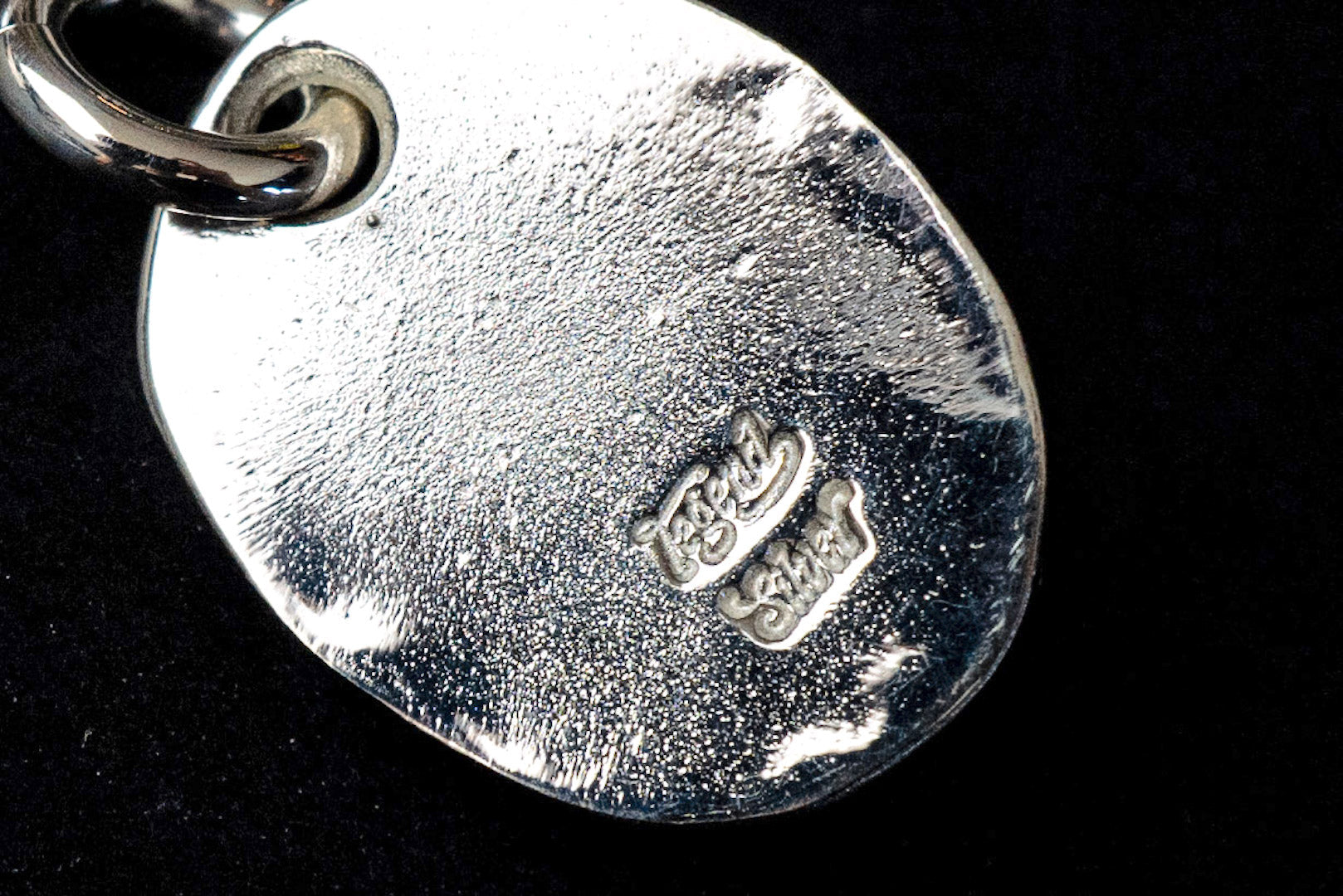 Legend Size Small "Plate" Pendant With Blue Topaz (P-1-BT)