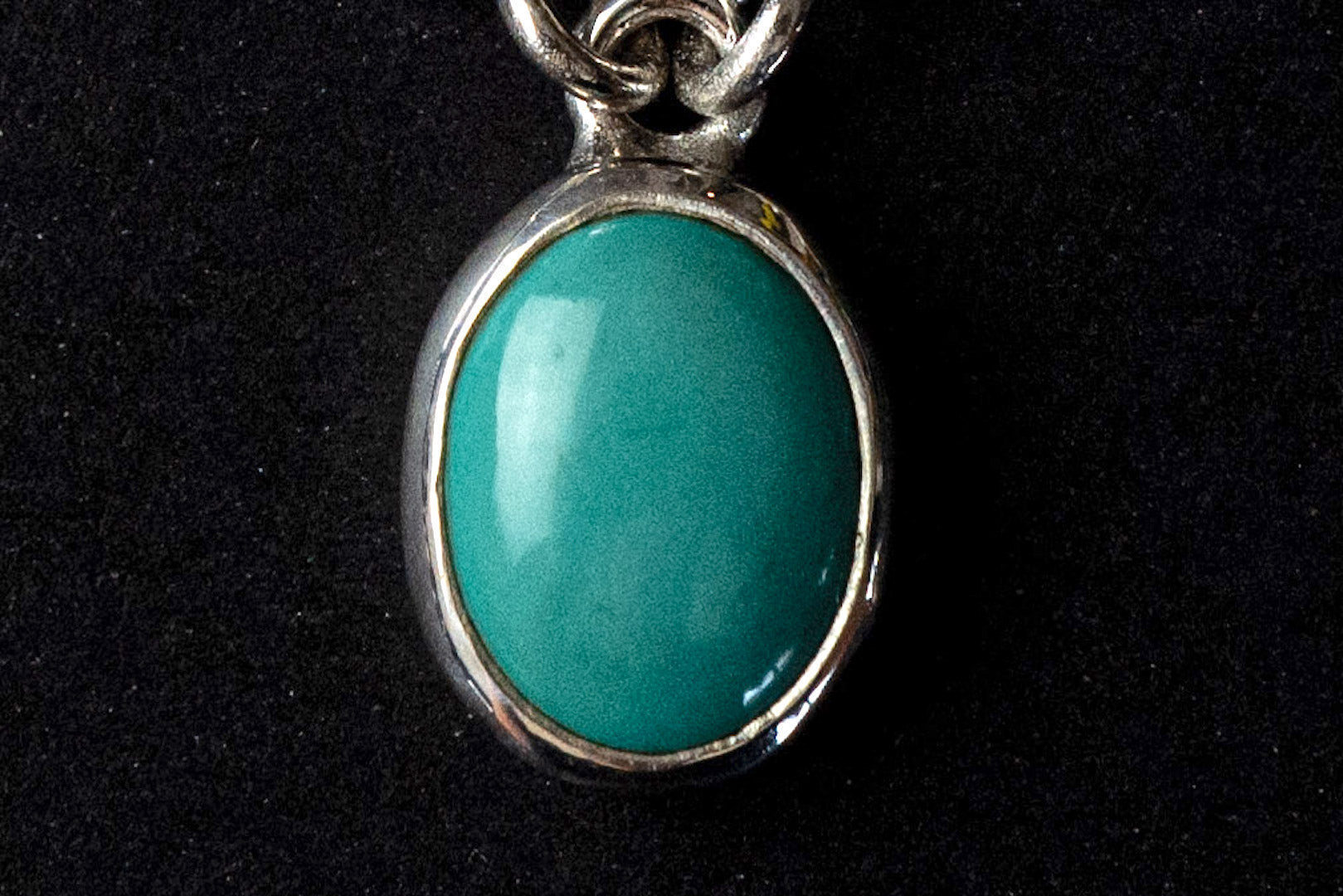 Legend "Drape" Pendant With Medium Size Natural Turquoise (P-163-M)