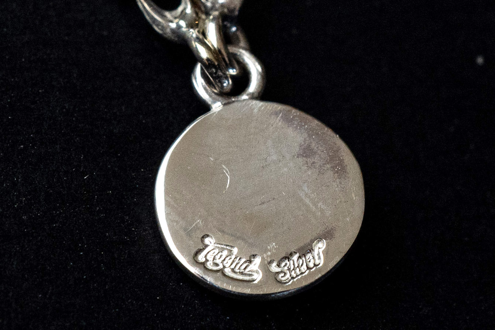 Legend "Drape" Pendant With 22K Gold Emblem (P-160-1)