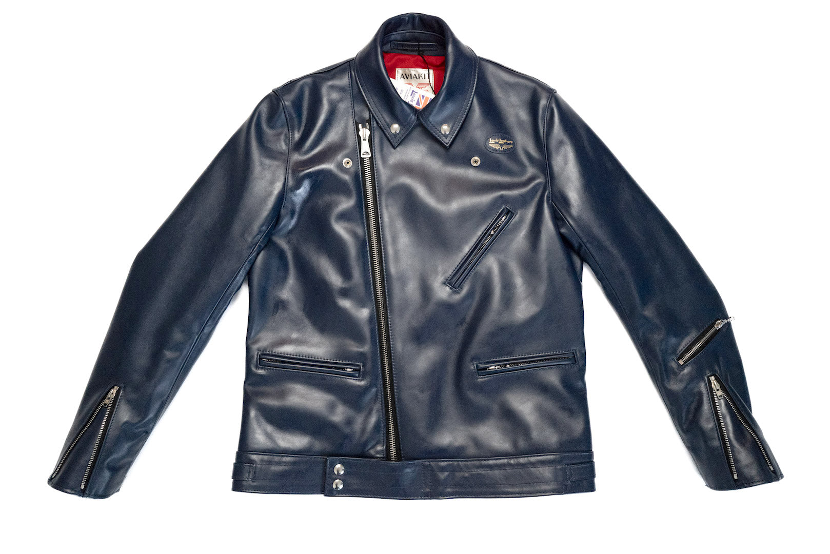 Lewis Leathers 441T Navy Horsehide 'Cyclone' Jacket (Tight fit)