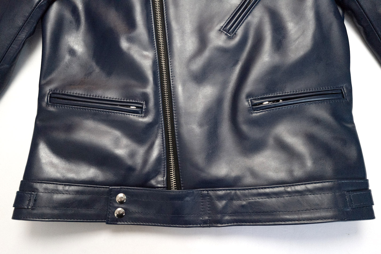 Lewis Leathers 441T Navy Horsehide 'Cyclone' Jacket (Tight fit)