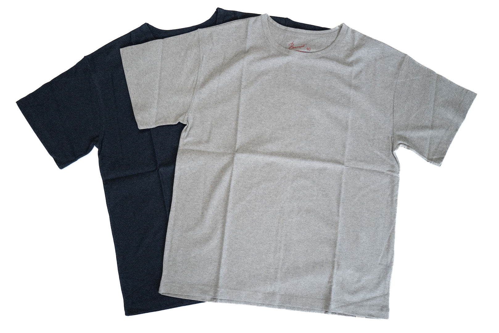 Boncoura 7.5oz Loopwheeled Plain Tee (Heather Grey)