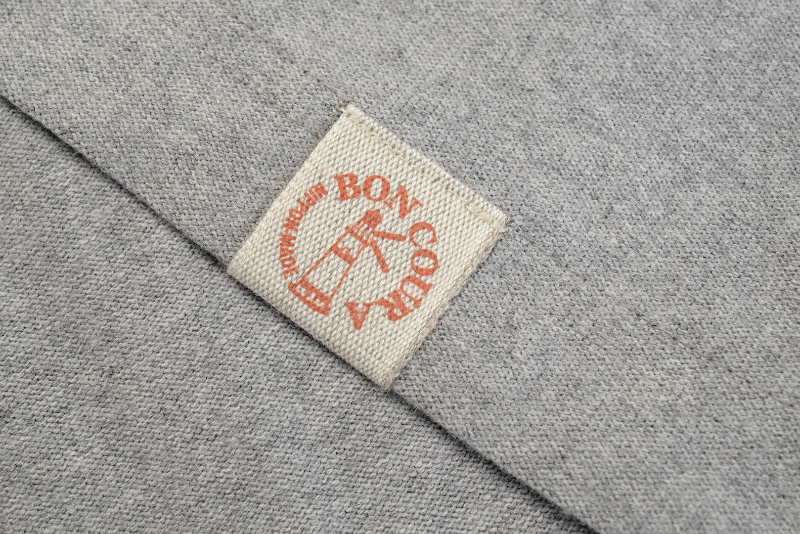 Boncoura 7.5oz Loopwheeled Plain Tee (Heather Grey)