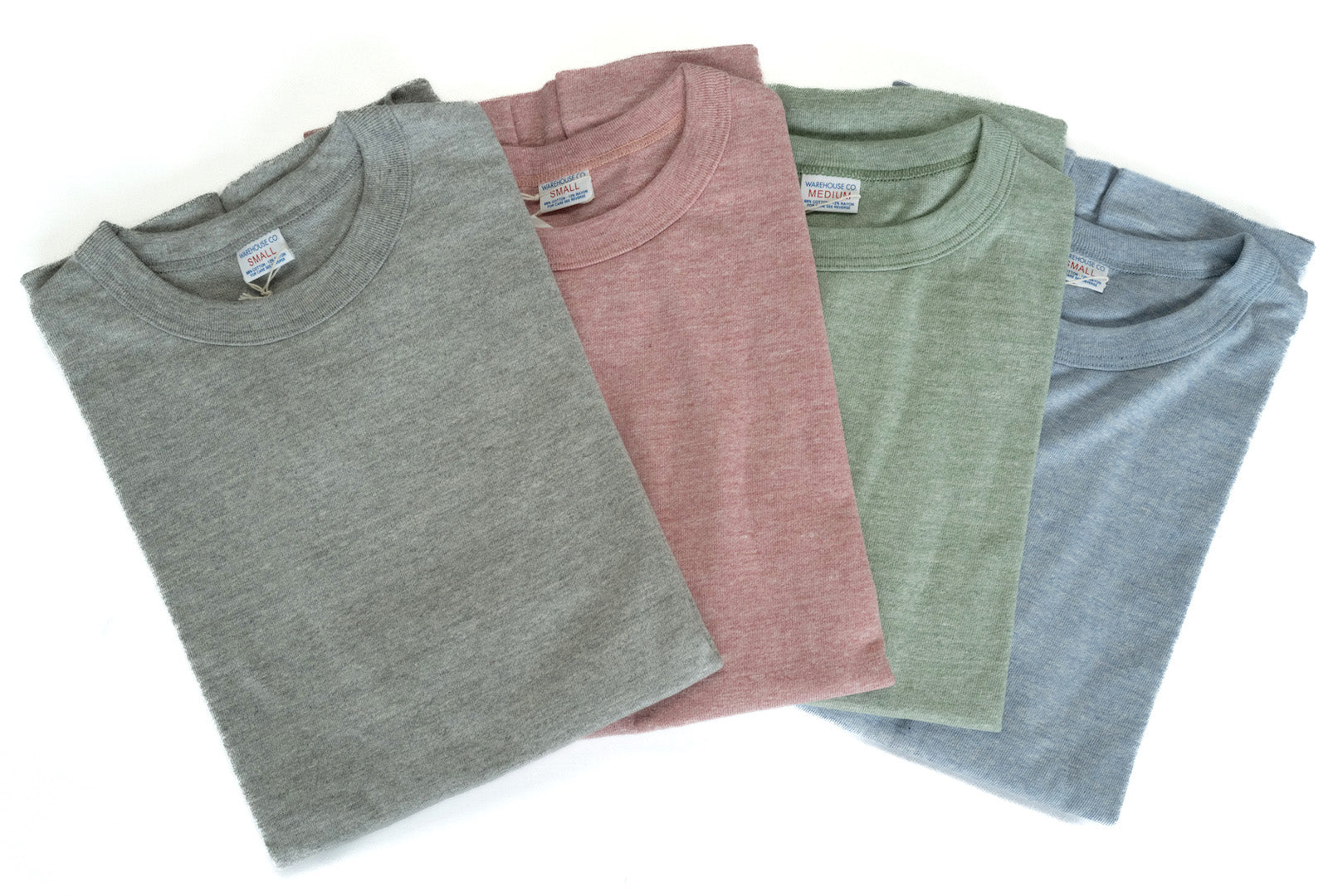 Warehouse 5.5oz Heather Athletic Loopwheeled Plain Tee (Navy)