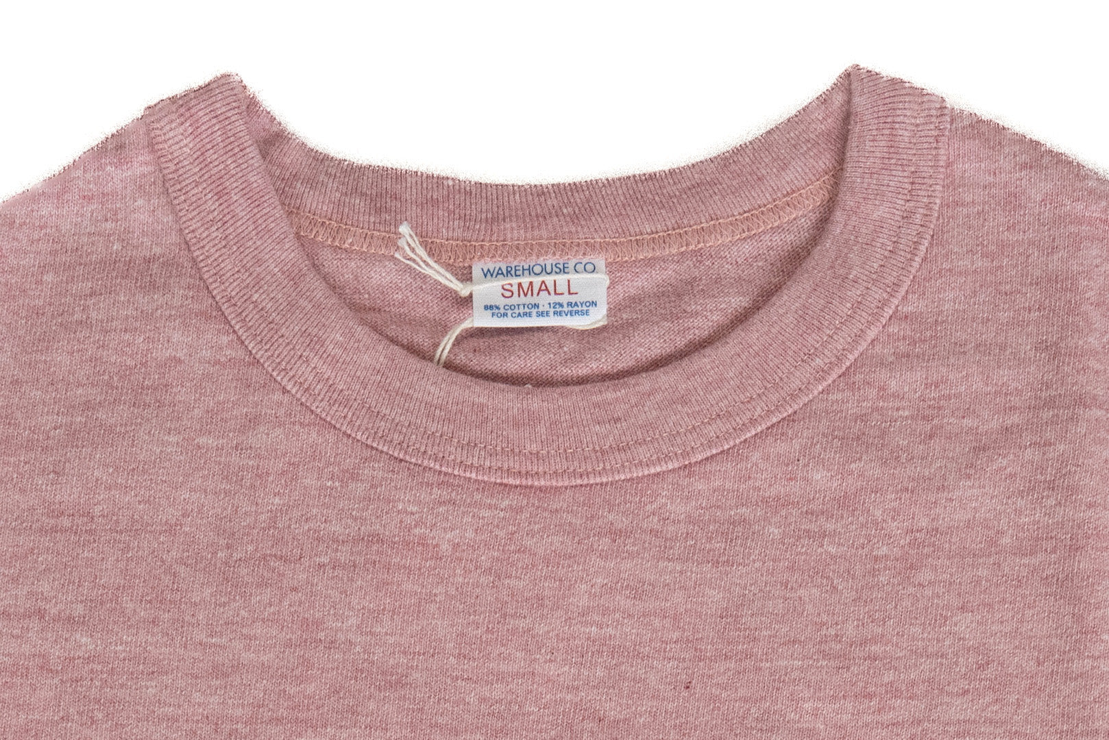 Warehouse 5.5oz Heather Athletic Loopwheeled Plain Tee (Red)