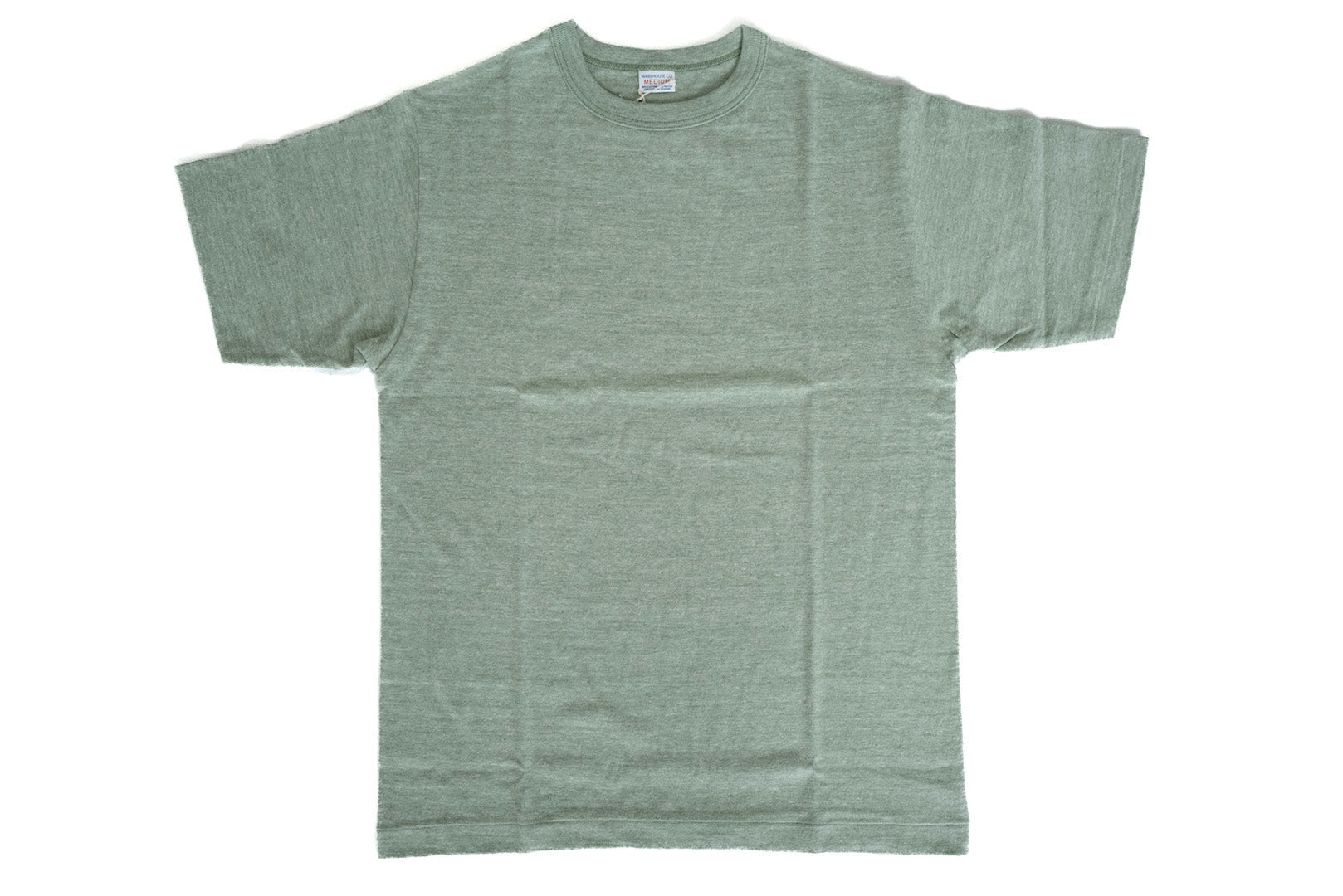 Warehouse 5.5oz Heather Athletic Loopwheeled Plain Tee (Green)