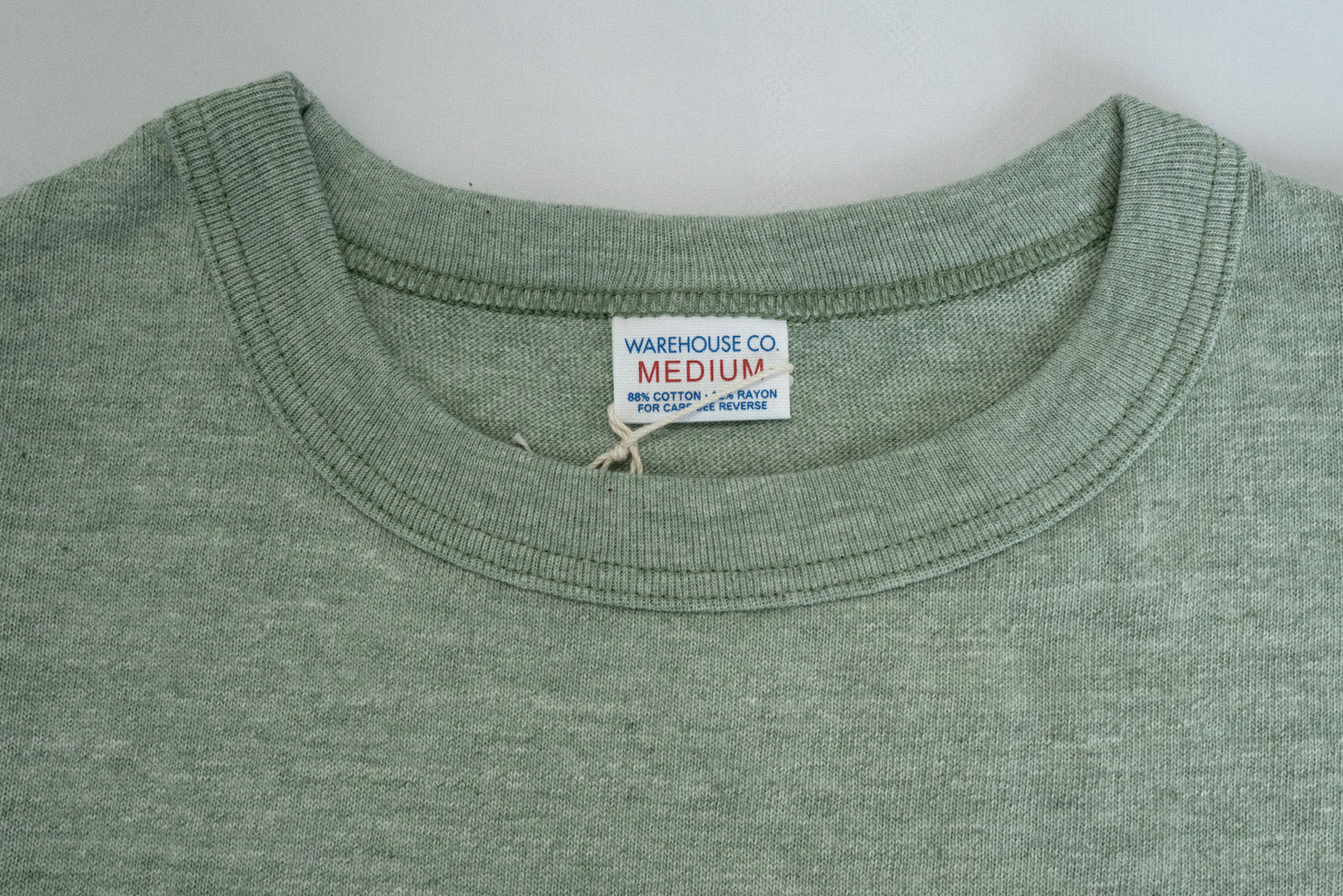 Warehouse 5.5oz Heather Athletic Loopwheeled Pocket Tee (Green)