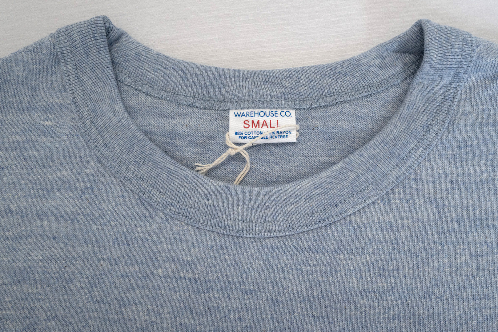 Warehouse 5.5oz Heather Athletic Loopwheeled Plain Tee (Navy)