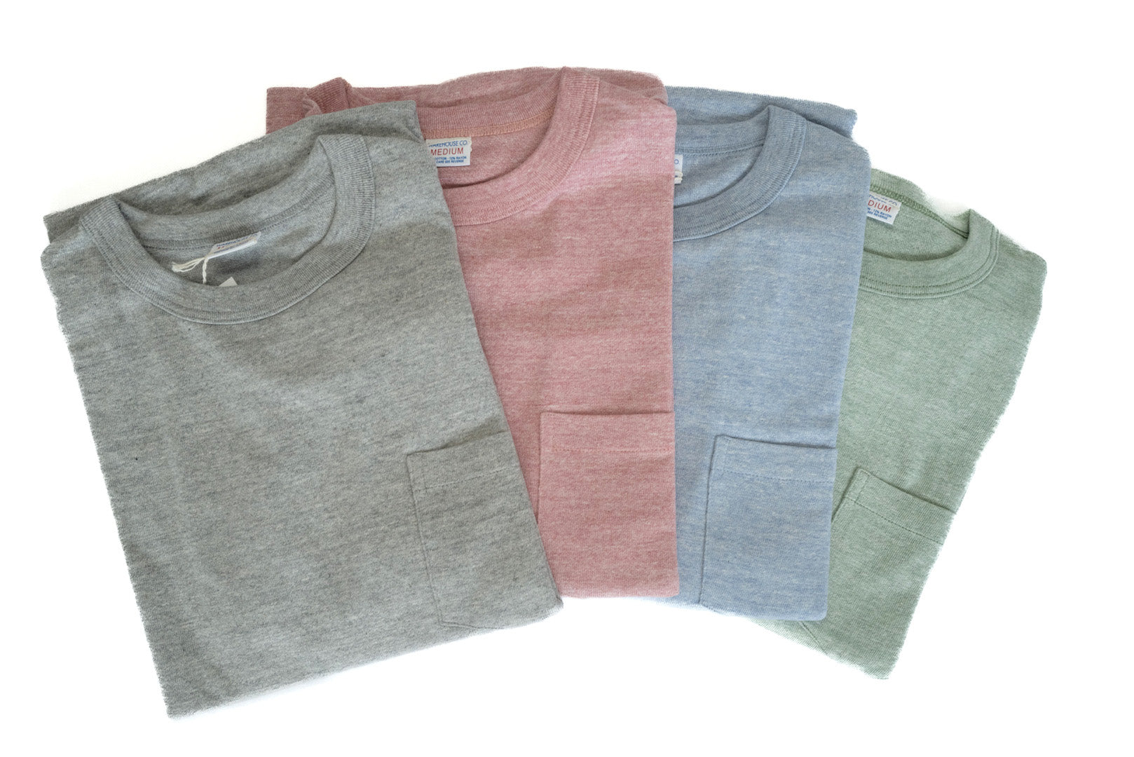 Warehouse 5.5oz Heather Athletic Loopwheeled Pocket Tee (Navy)