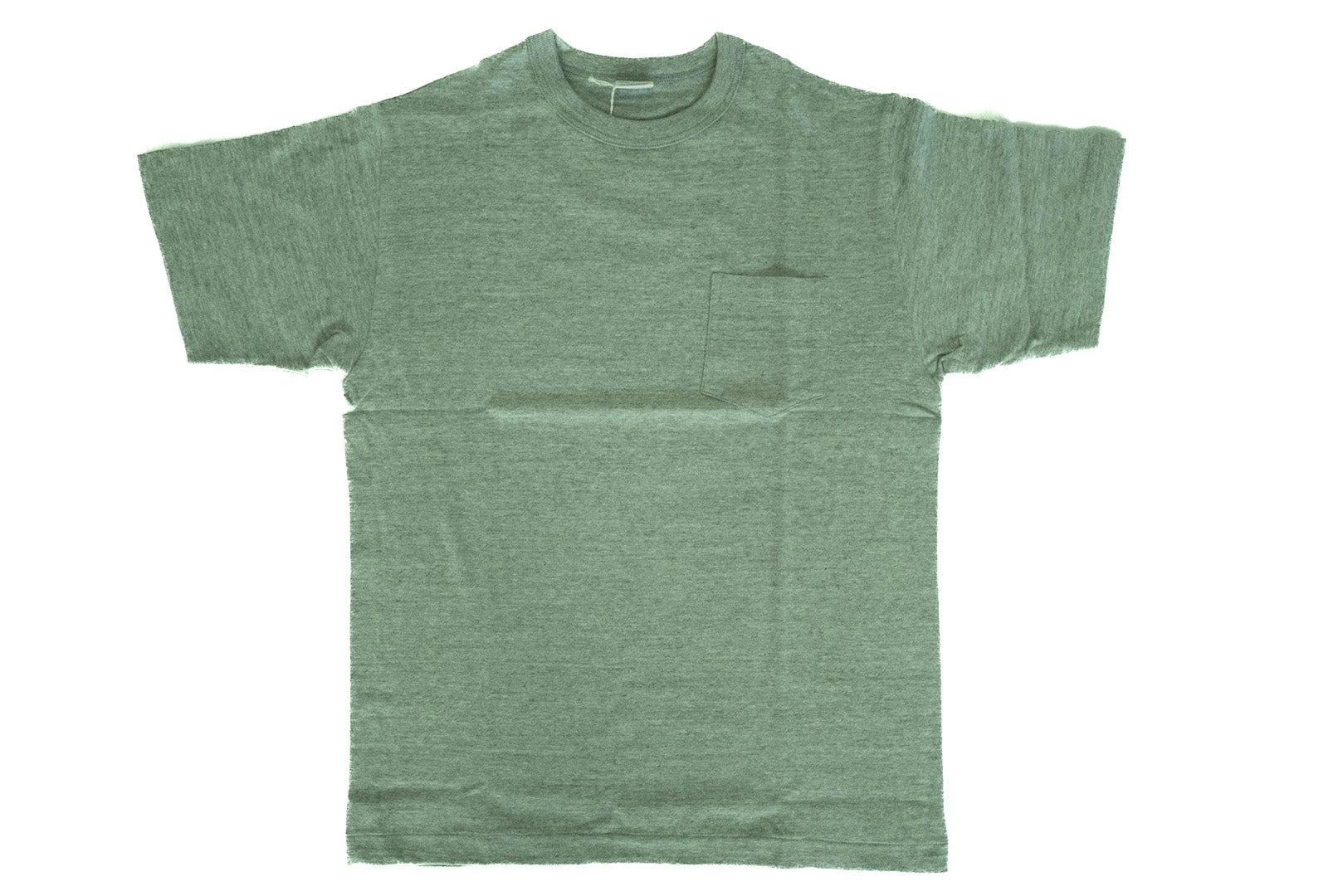 Warehouse 5.5oz Heather Athletic Loopwheeled Pocket Tee (Green)
