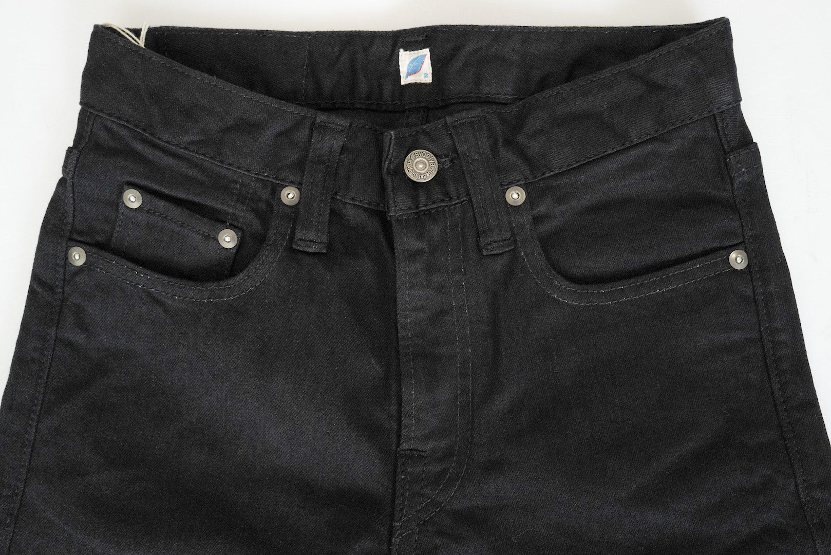 Pure Blue Japan 12oz Stretch Lady Jeans (Pure Black)