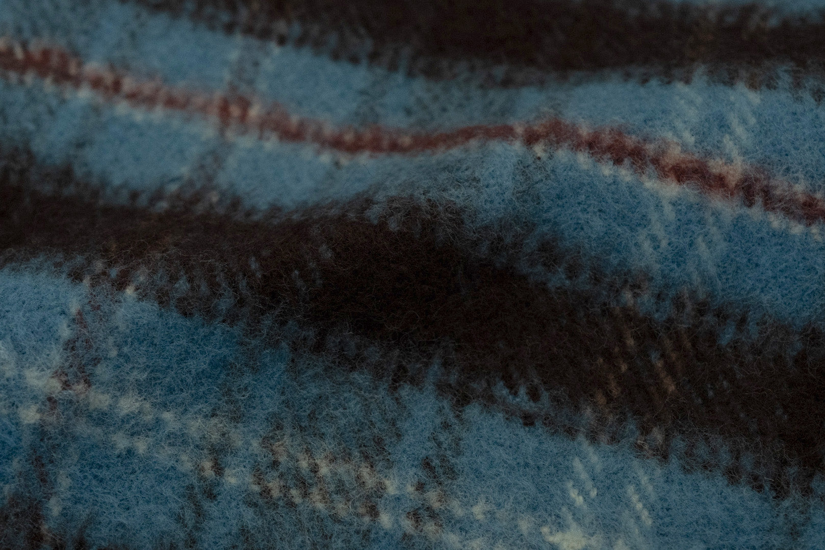 Iron Heart Ultra-Heavy Flannel Blanket Check Western Shirt (Opal Blue)