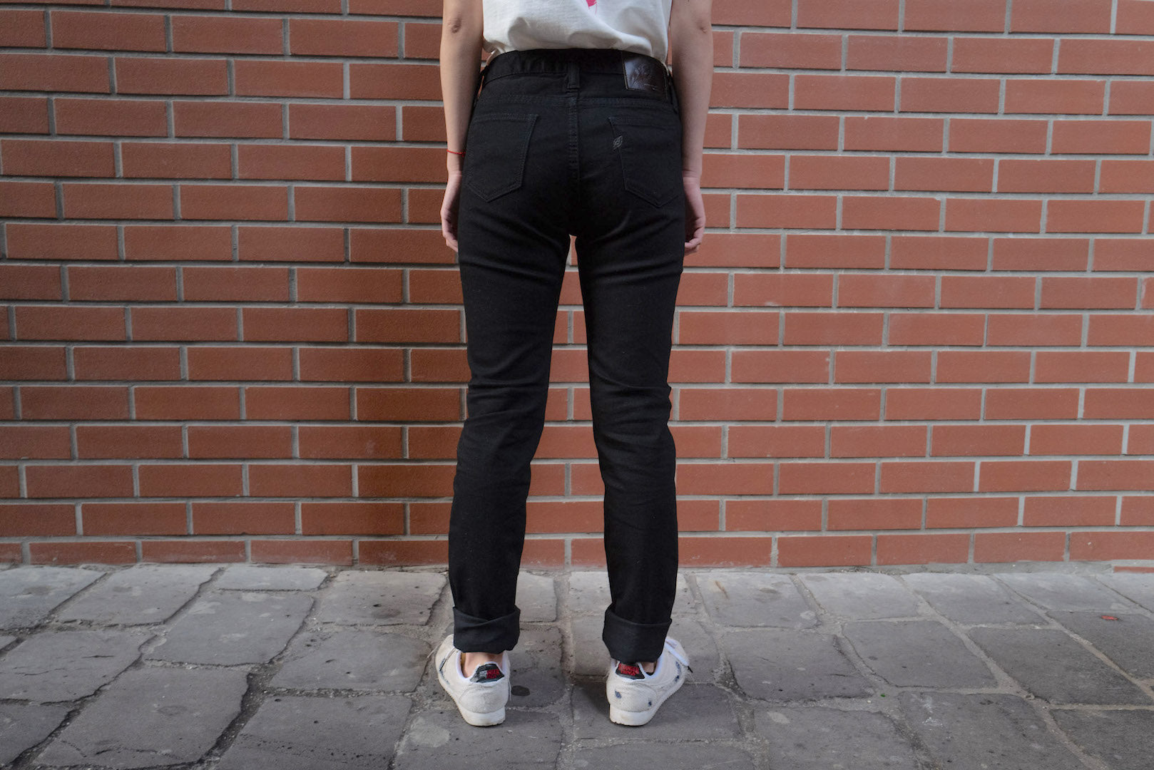 Pure Blue Japan 12oz Stretch Lady Jeans (Pure Black)