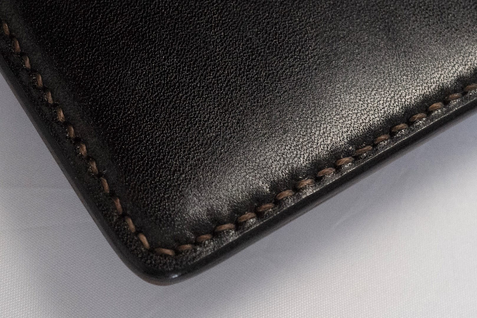 The Flat Head Cordovan Trifold Mini Wallet (Whiskey Brown)