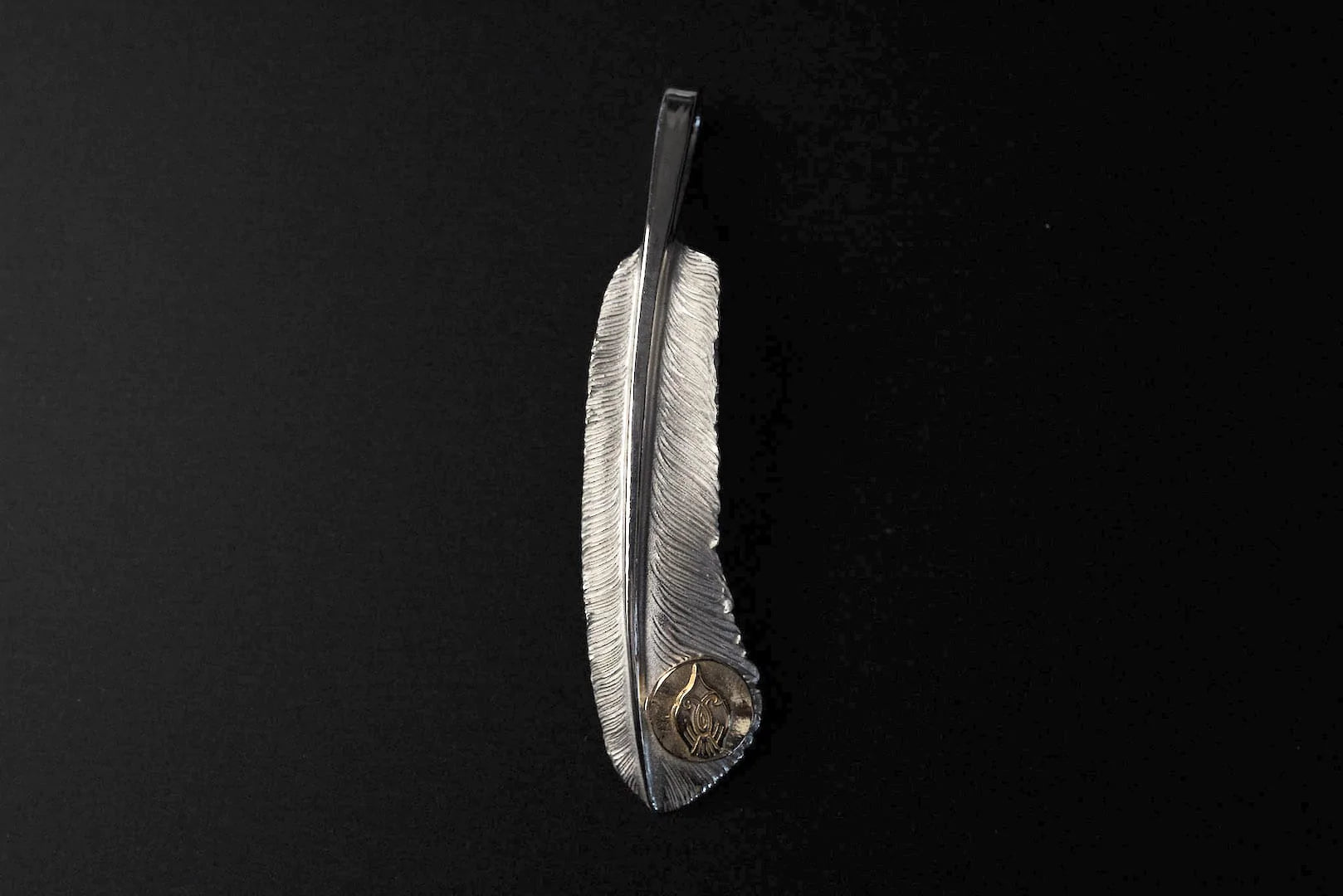 Legend "Ultra-Large Feather" Pendant With 22K Gold Emblem (Special Edition)