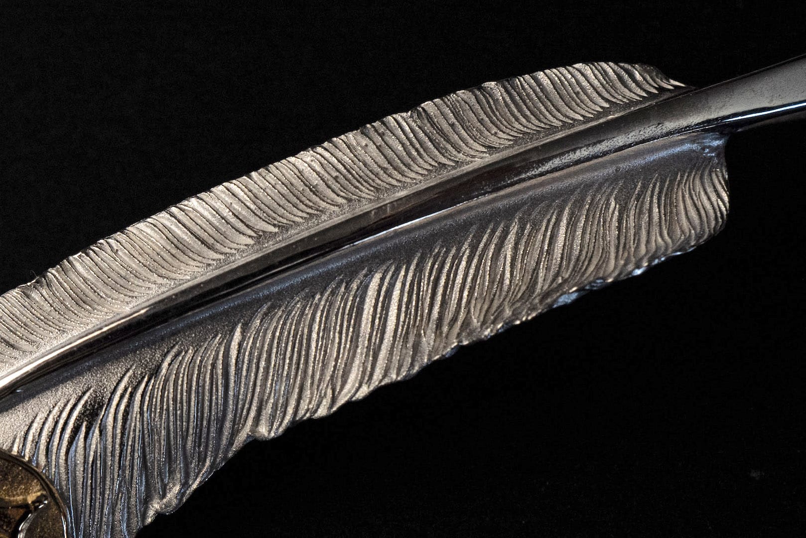 Legend "Ultra-Large Feather" Pendant With 22K Gold Emblem (Special Edition)