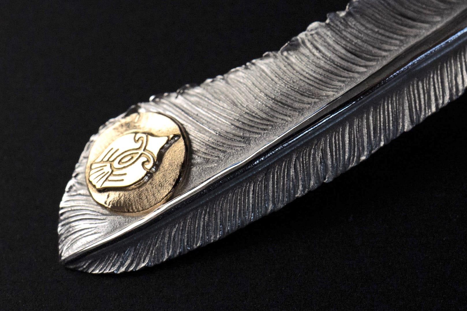 Legend "Ultra-Large Feather" Pendant With 22K Gold Emblem (Special Edition)