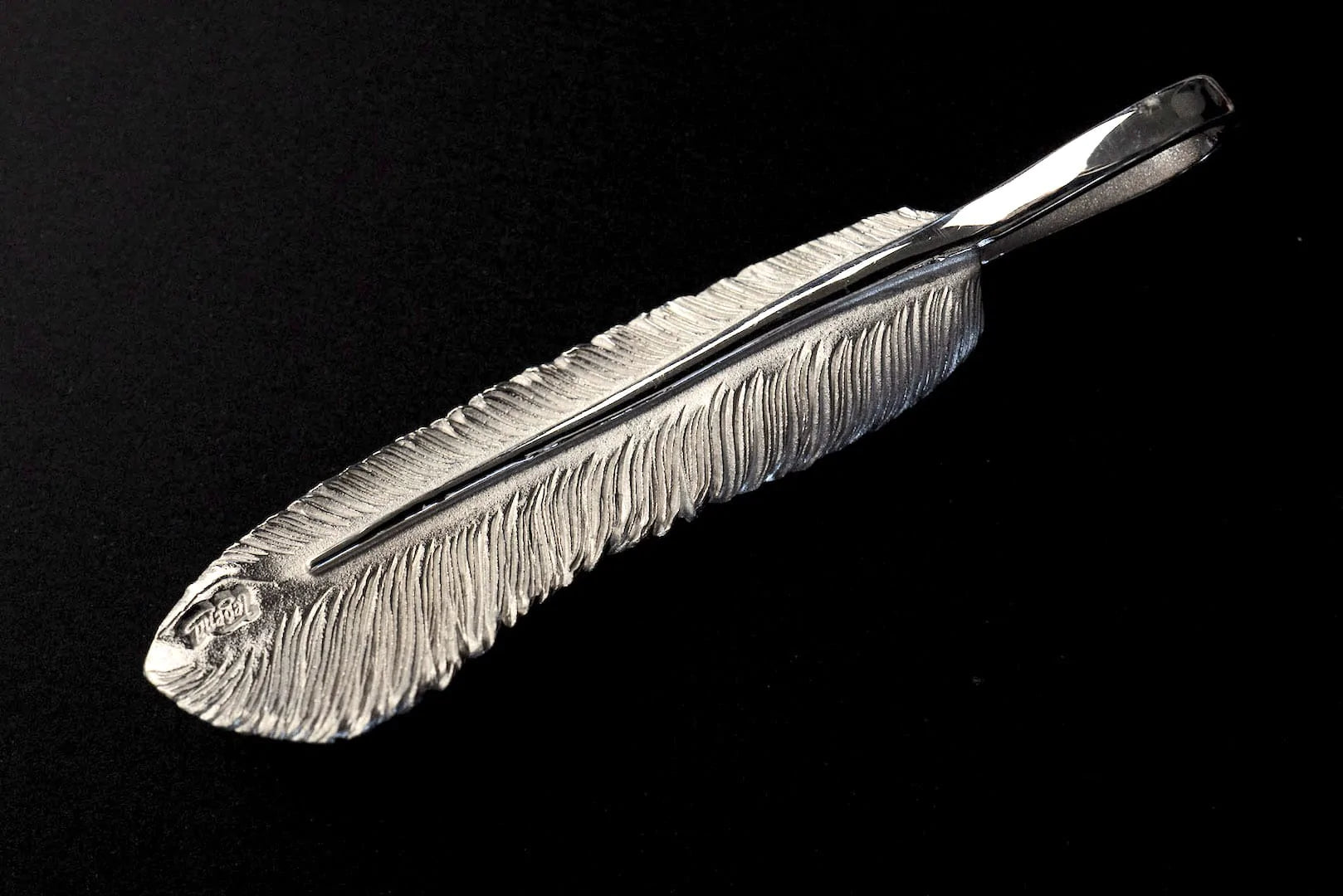 Legend "Ultra-Large Feather" Pendant With 22K Gold Emblem (Special Edition)