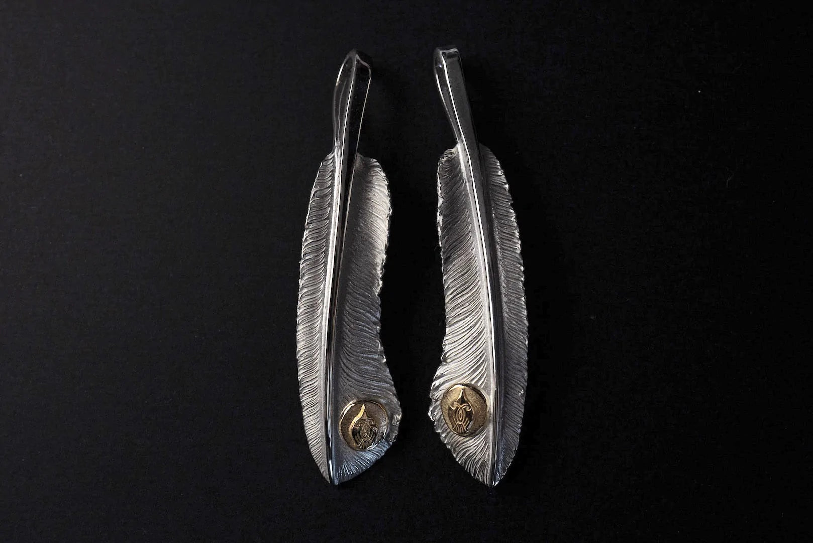 Legend "Large Feather" Pendant with 22k Gold Emblem (Special Edition)