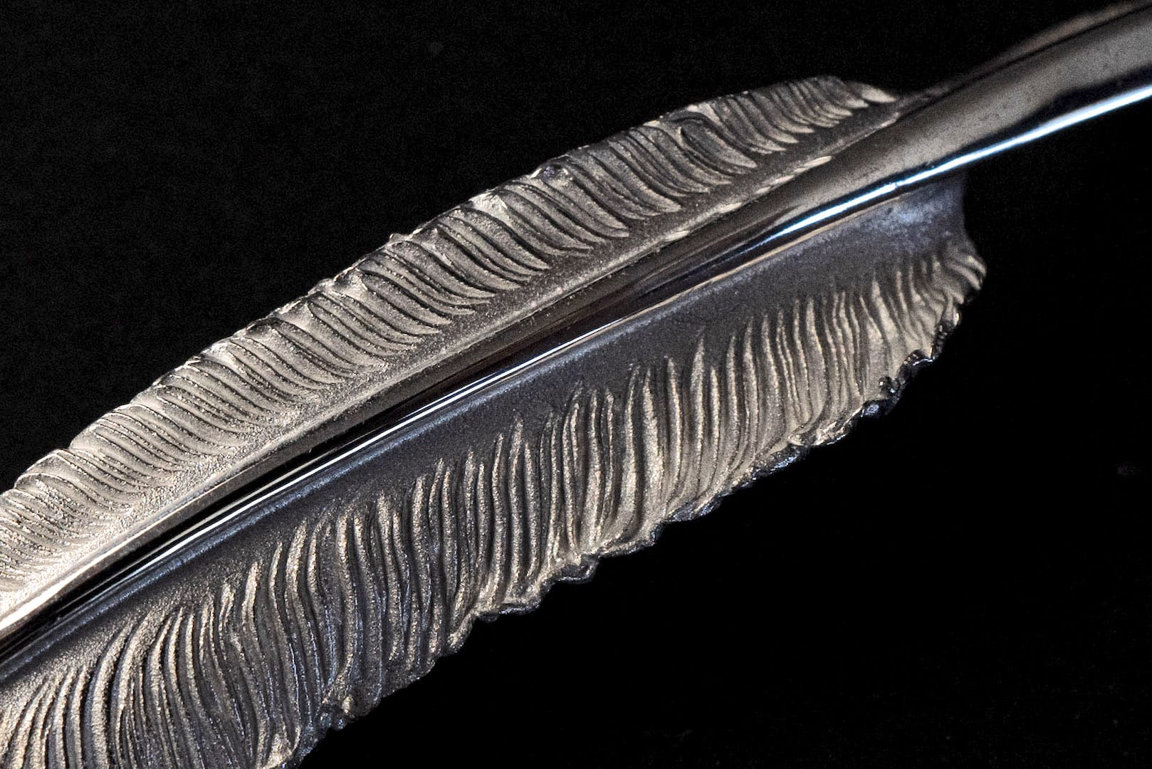 Legend "Large Feather" Pendant with 22k Gold Emblem (Special Edition)