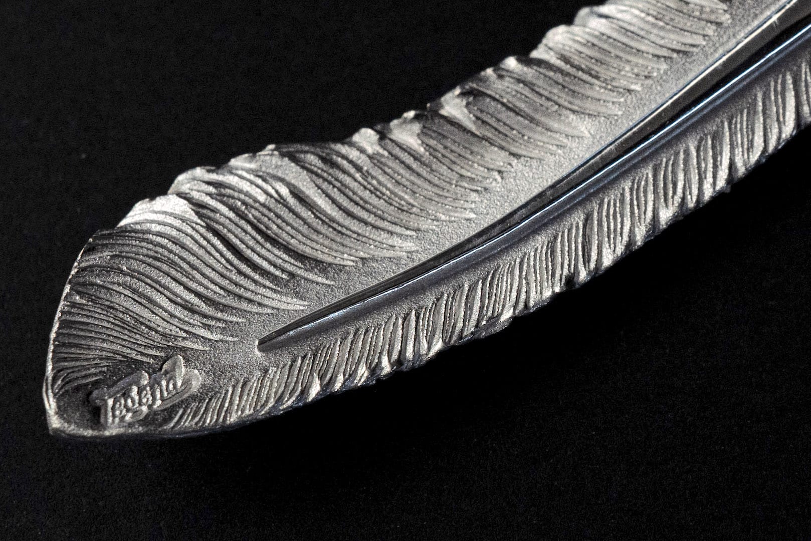 Legend "Large Feather" Pendant with 22k Gold Emblem (Special Edition)