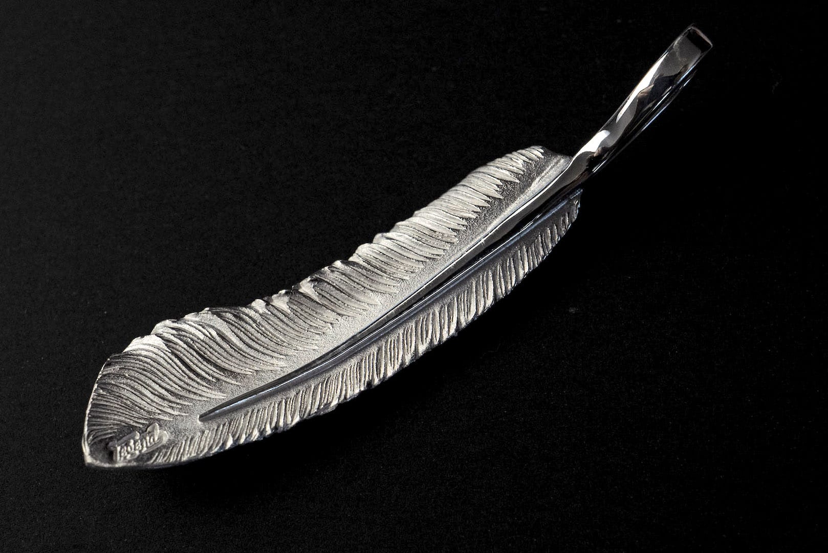 Legend "Large Feather" Pendant with 22k Gold Emblem (Special Edition)