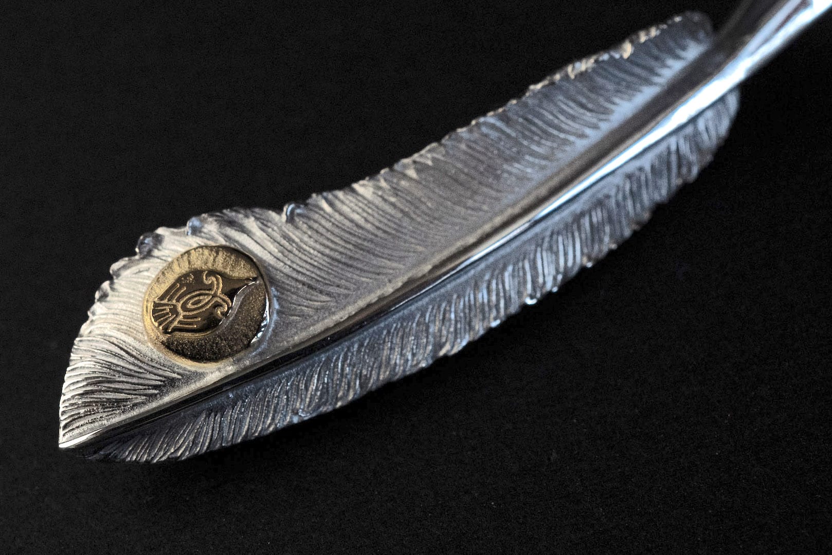 Legend "Large Feather" Pendant with 22k Gold Emblem (Special Edition)