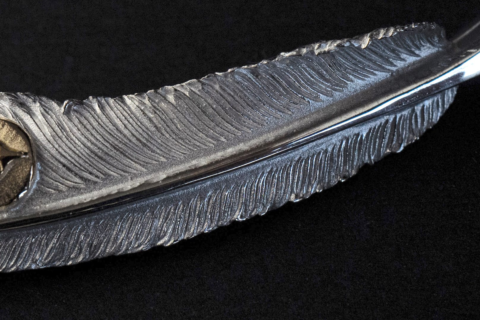 Legend "Large Feather" Pendant with 22k Gold Emblem (Special Edition)