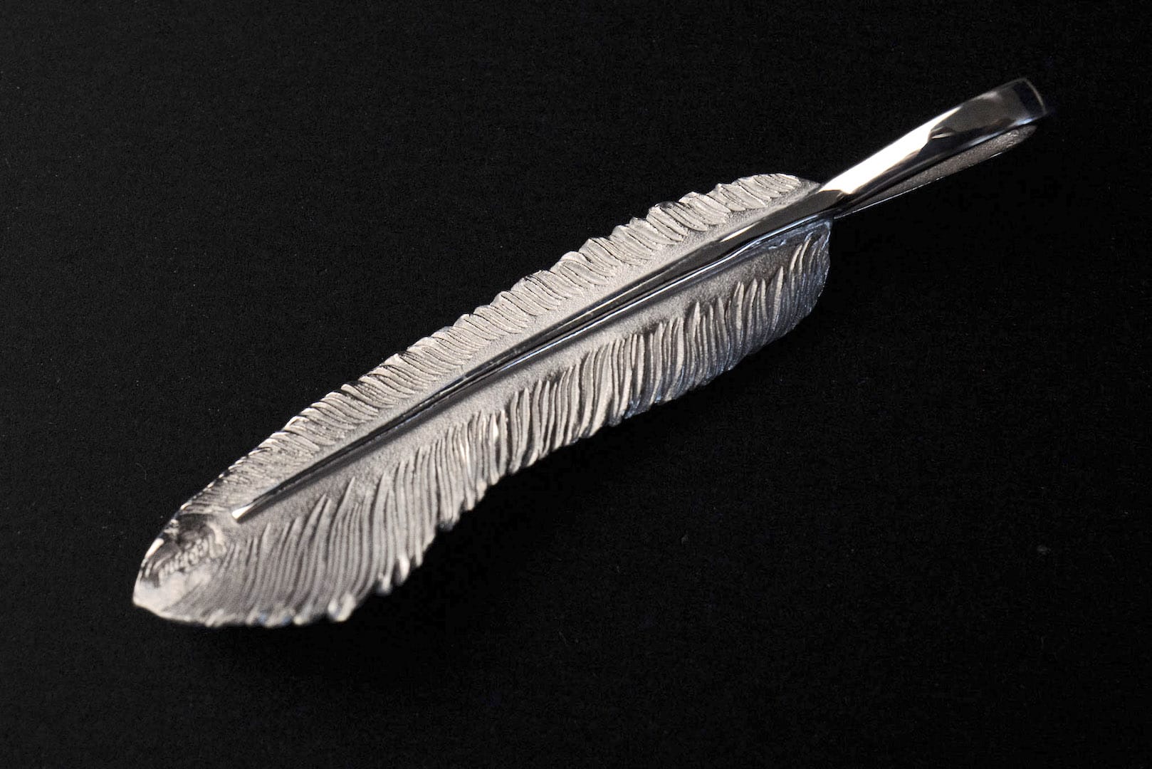 Legend "Large Feather" Pendant with 22k Gold Emblem (Special Edition)