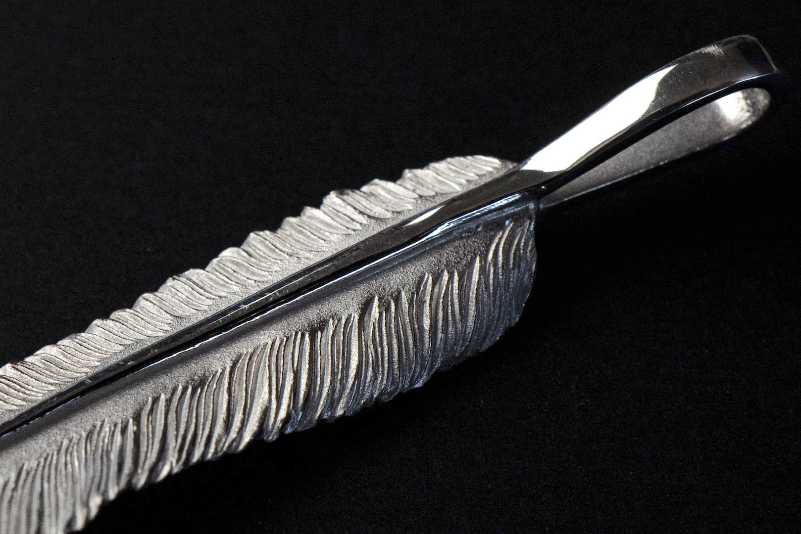 Legend "Large Feather" Pendant with 22k Gold Emblem (Special Edition)