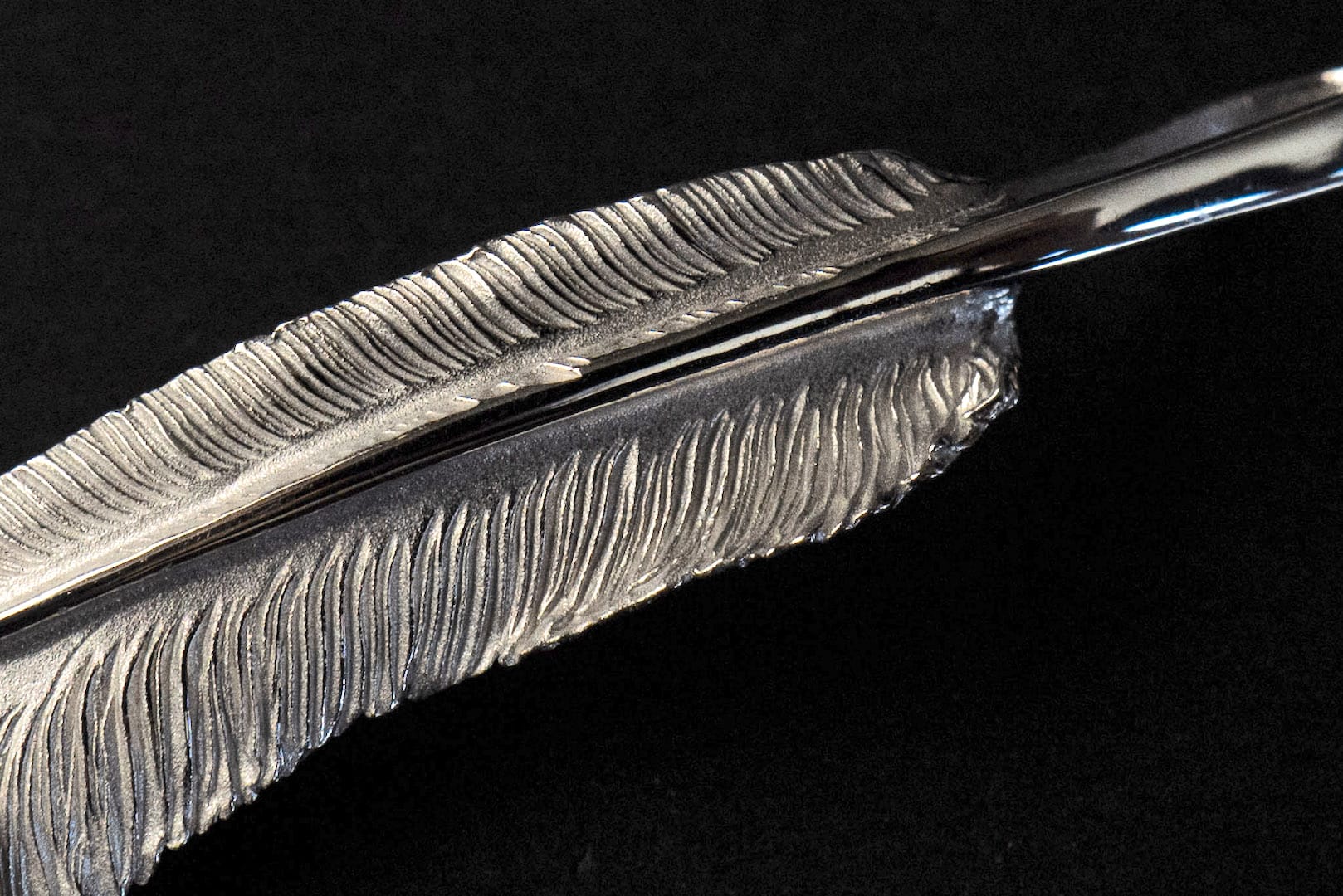 Legend "Medium Feather" Pendant with 22k Gold Emblem (Special Edition)