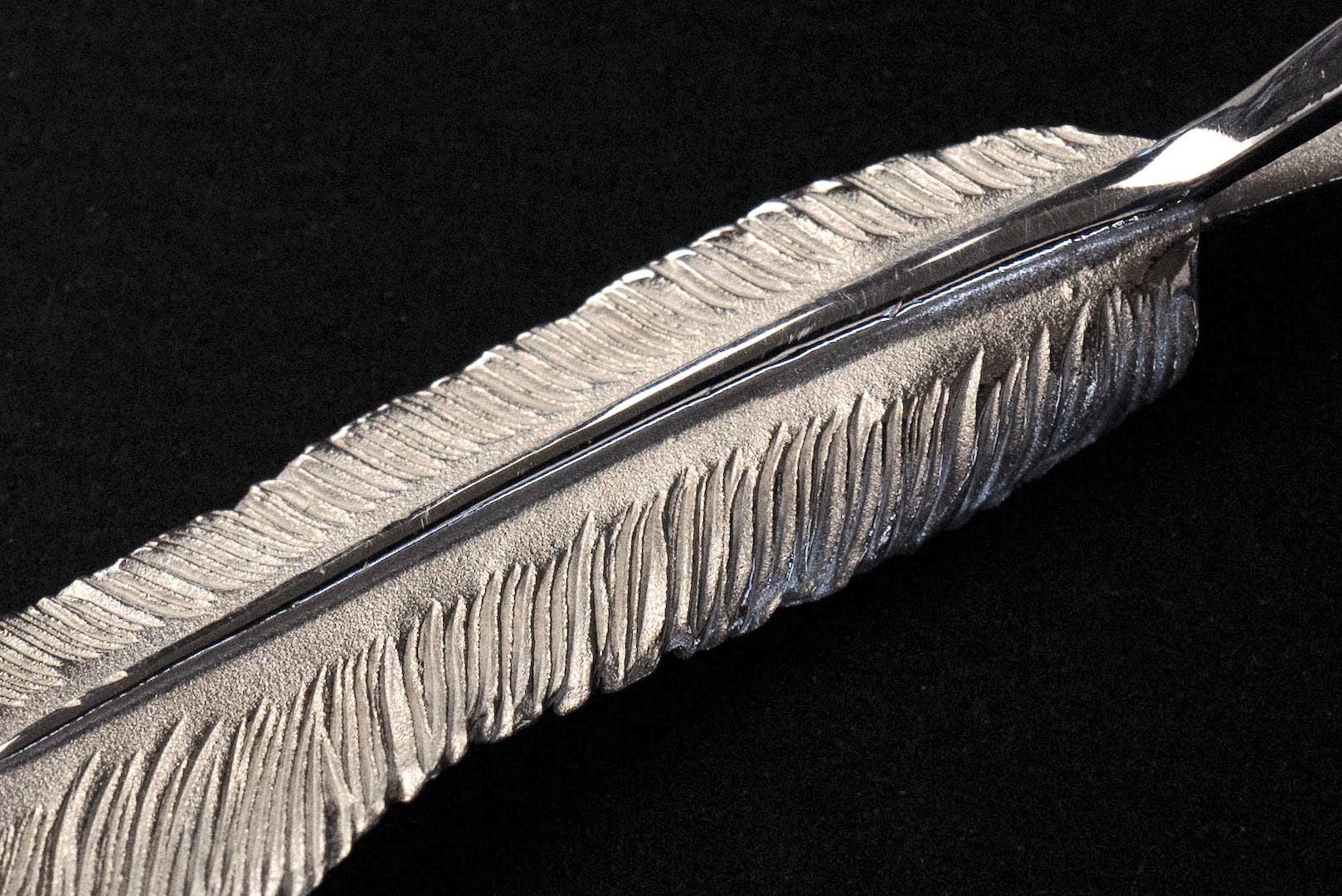 Legend "Medium Feather" Pendant with 22k Gold Emblem (Special Edition)