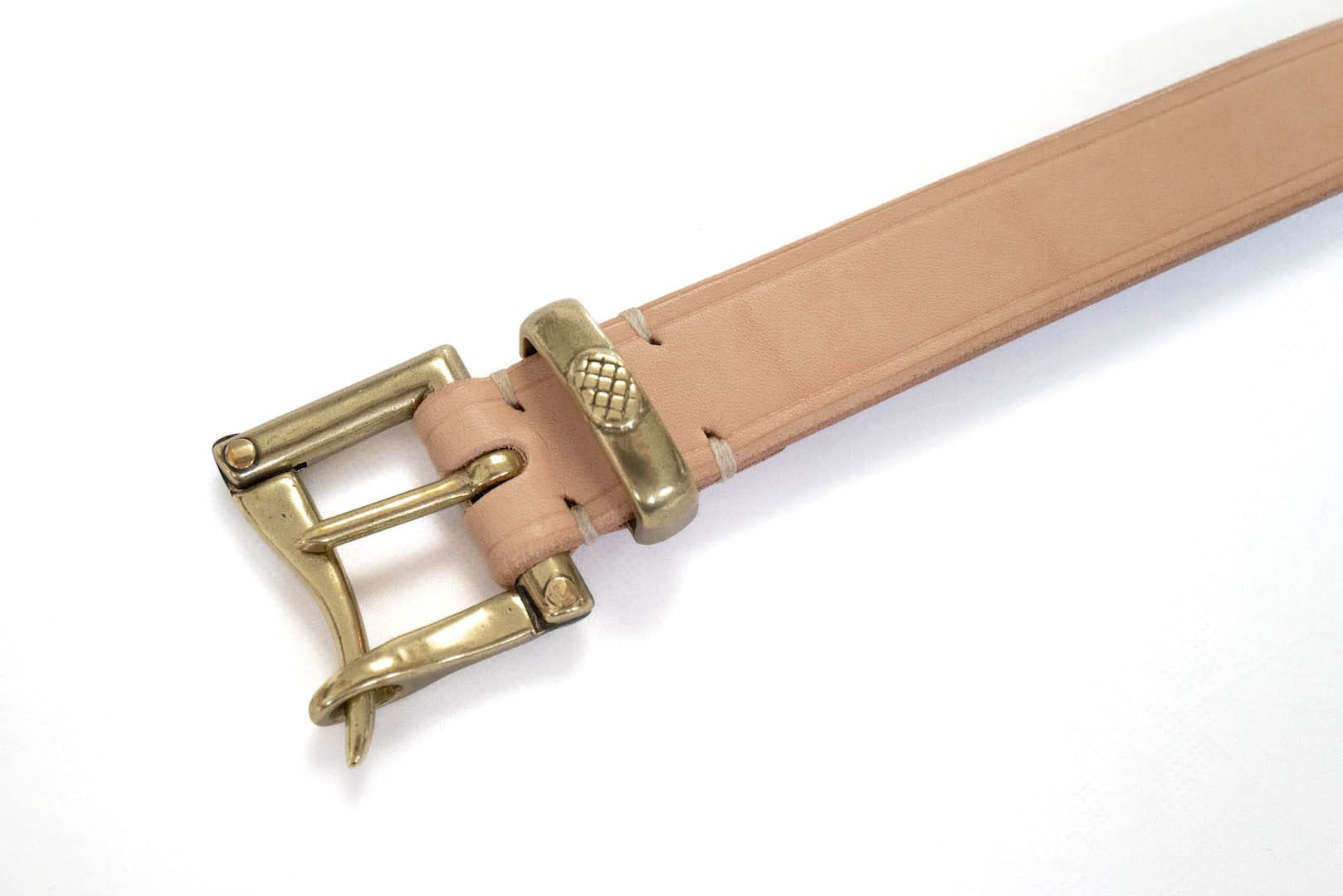 Inception by Accel Company Fireman Buckle Saddle Leather Belt (Natural)