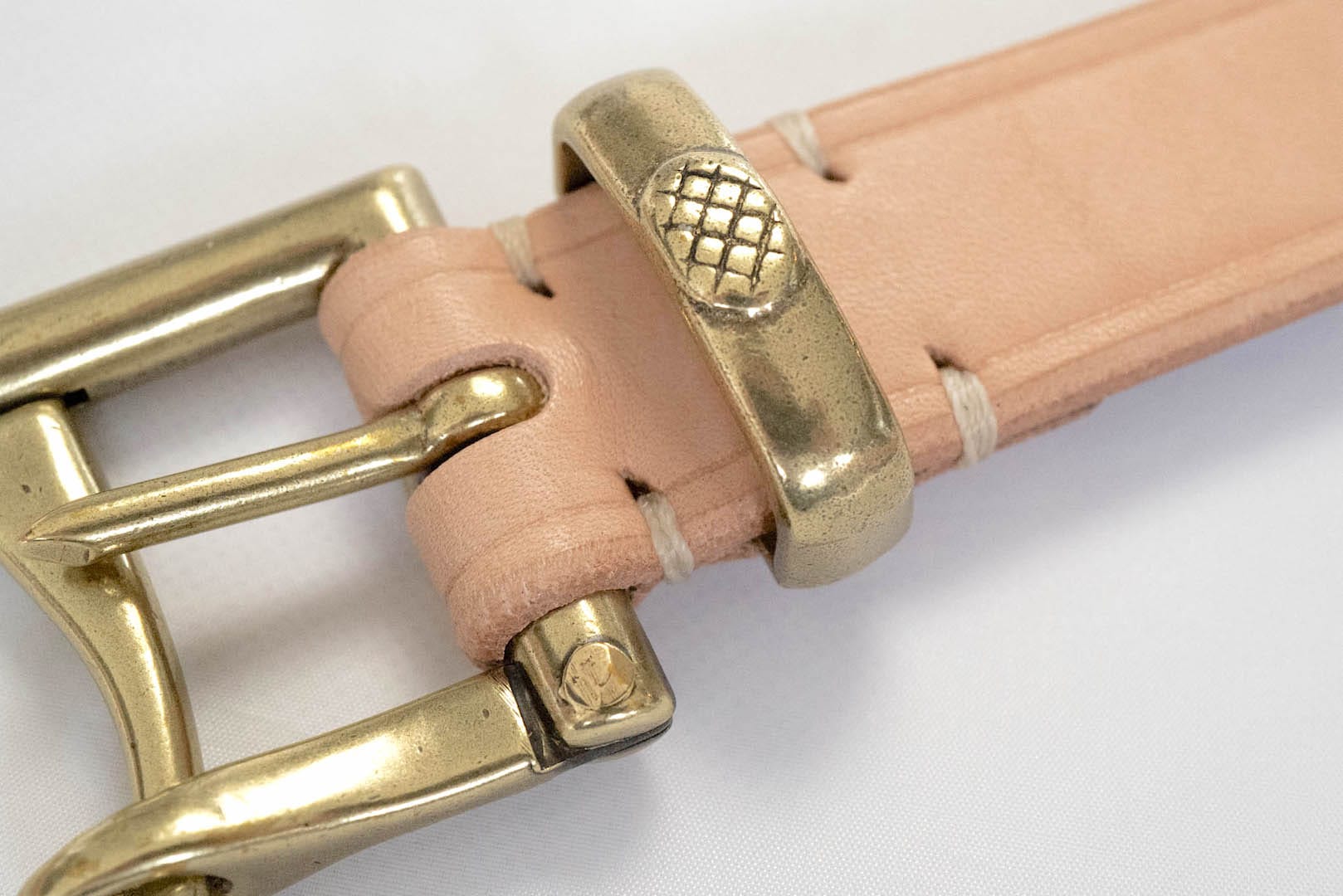 Inception by Accel Company Fireman Buckle Saddle Leather Belt (Natural)