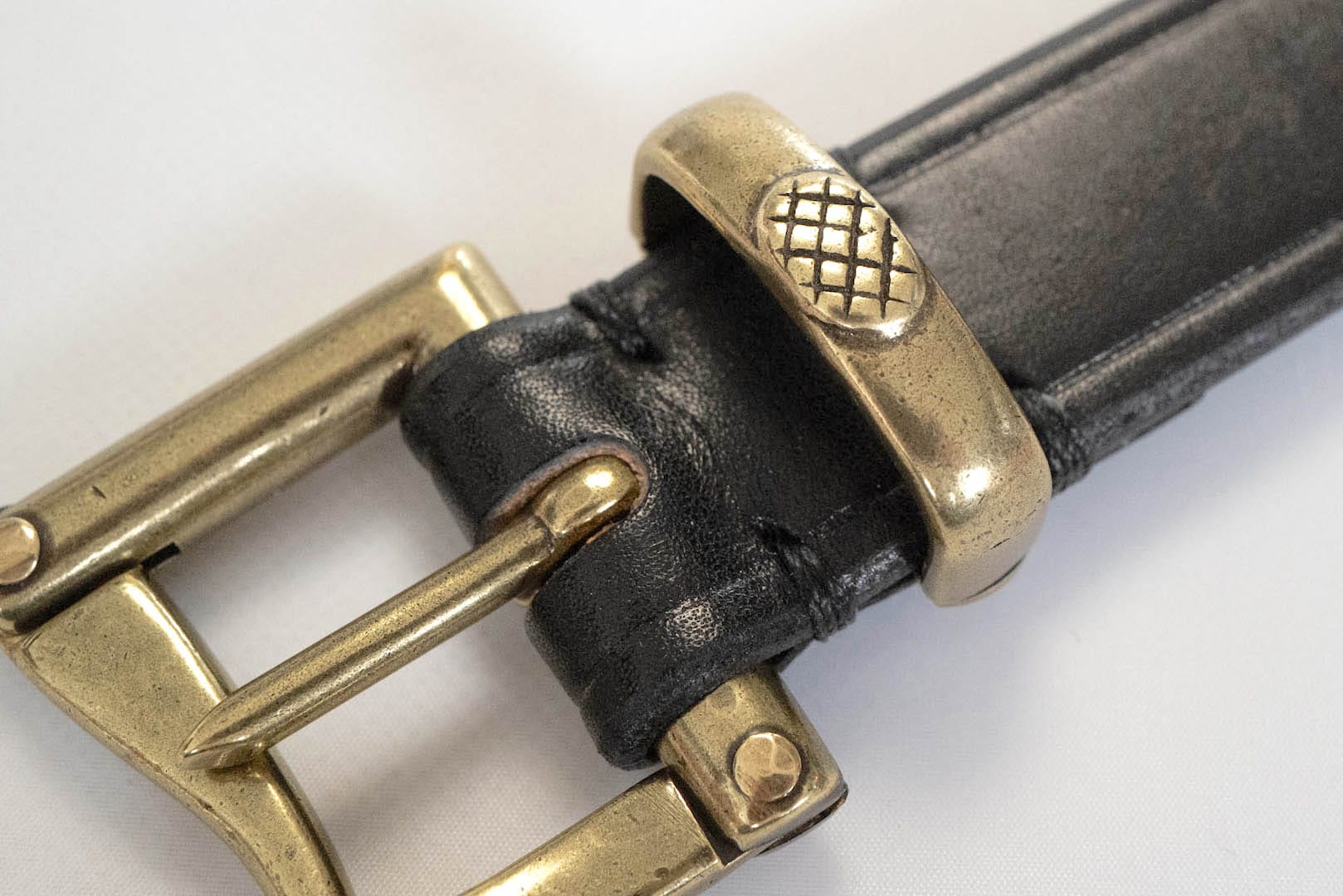 Inception by Accel Company Fireman Buckle Saddle Leather Belt (Black)