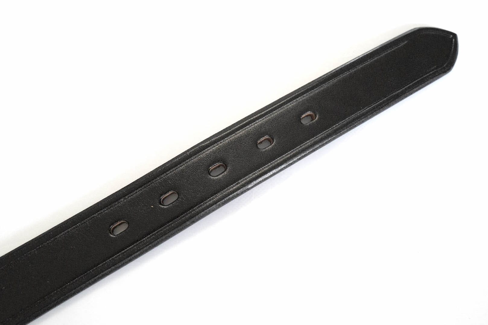 Inception by Accel Company Fireman Buckle Saddle Leather Belt (Black)