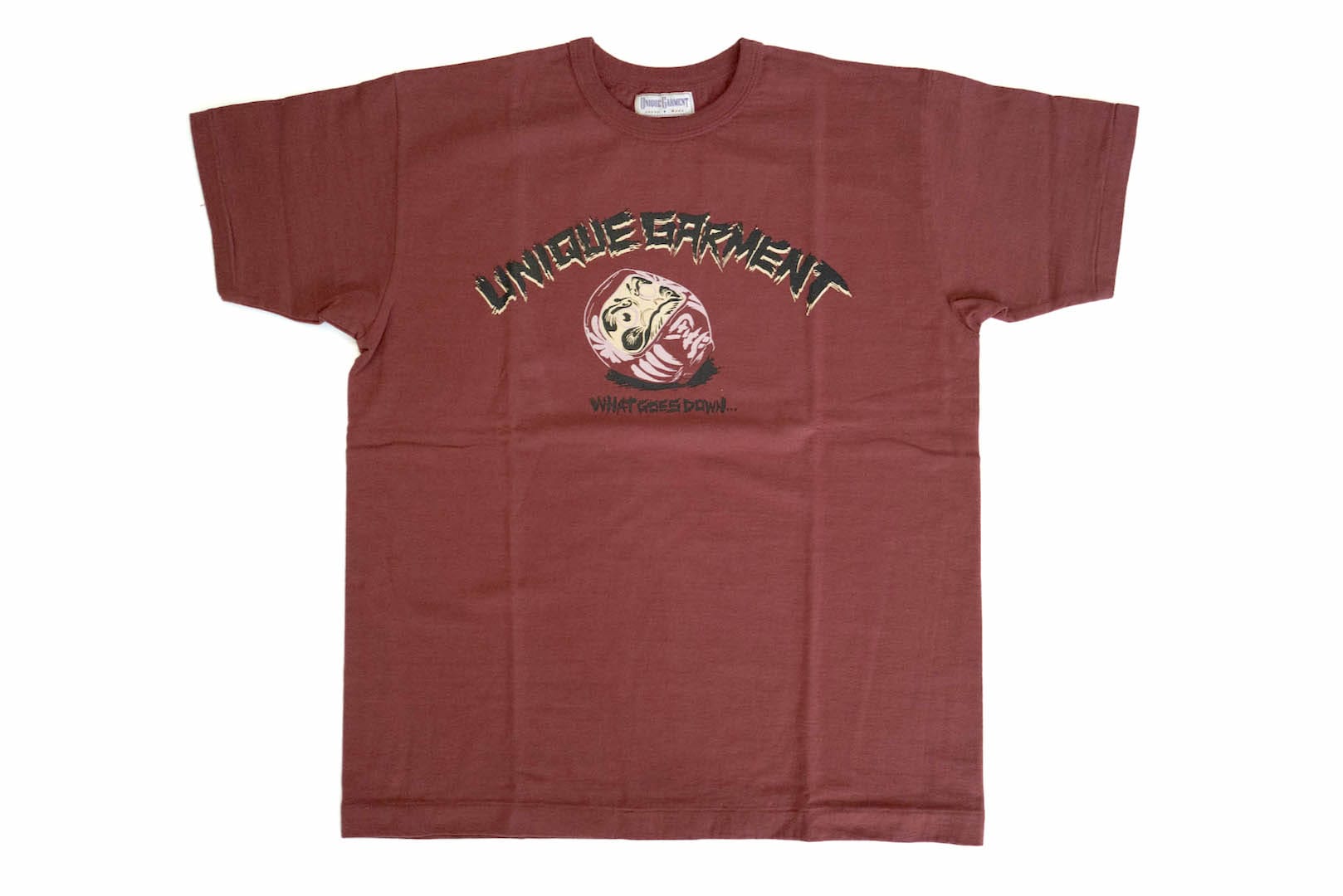 Unique Garment 'Must Go Up' Loopwheel Tee (Burgundy)