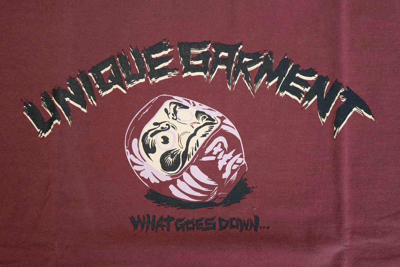 Unique Garment 'Must Go Up' Loopwheel Tee (Burgundy)