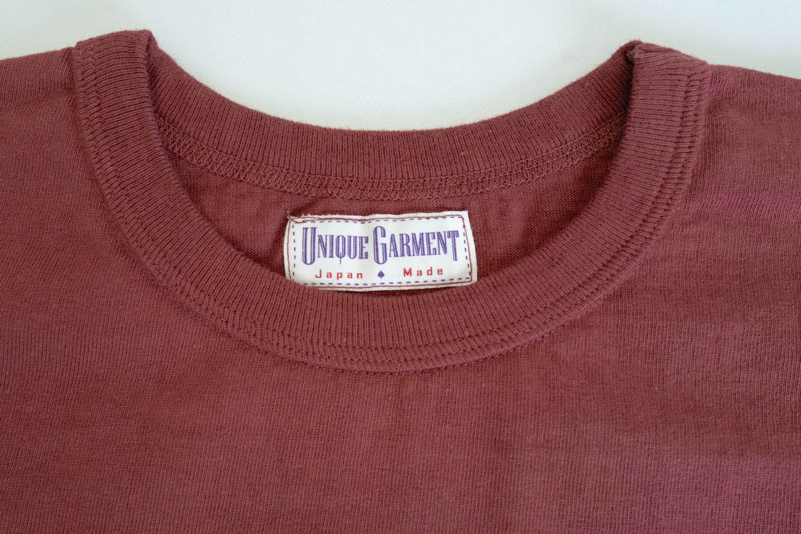 Unique Garment 'Must Go Up' Loopwheel Tee (Burgundy)