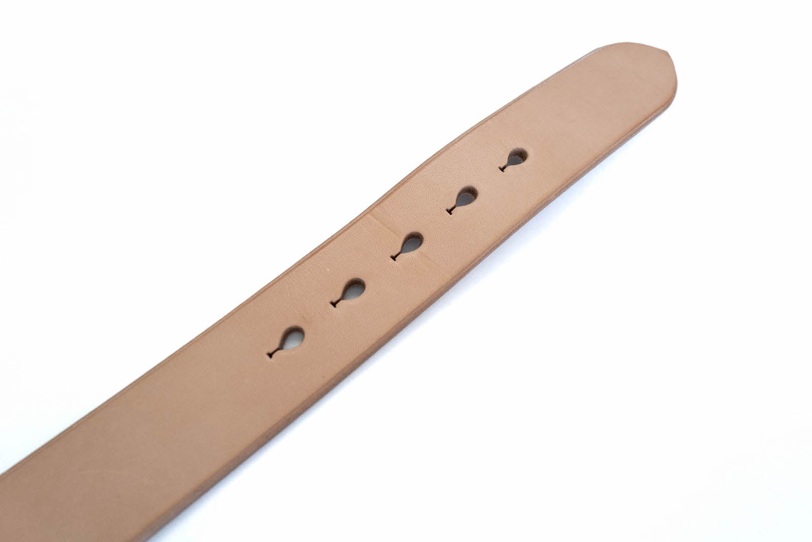 Unique Garment 'Garrison' Full Grain Cowhide Belt (Natural)