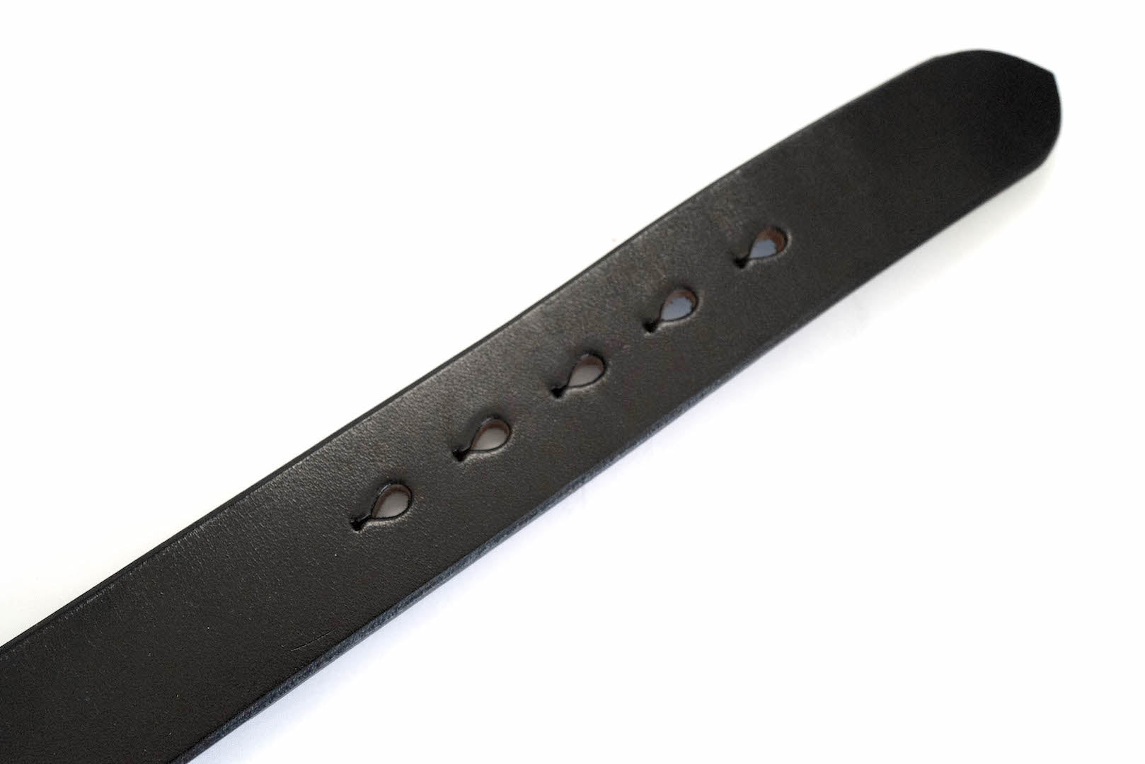 Unique Garment 'Garrison' Full Grain Cowhide Belt (Black Tea-core)