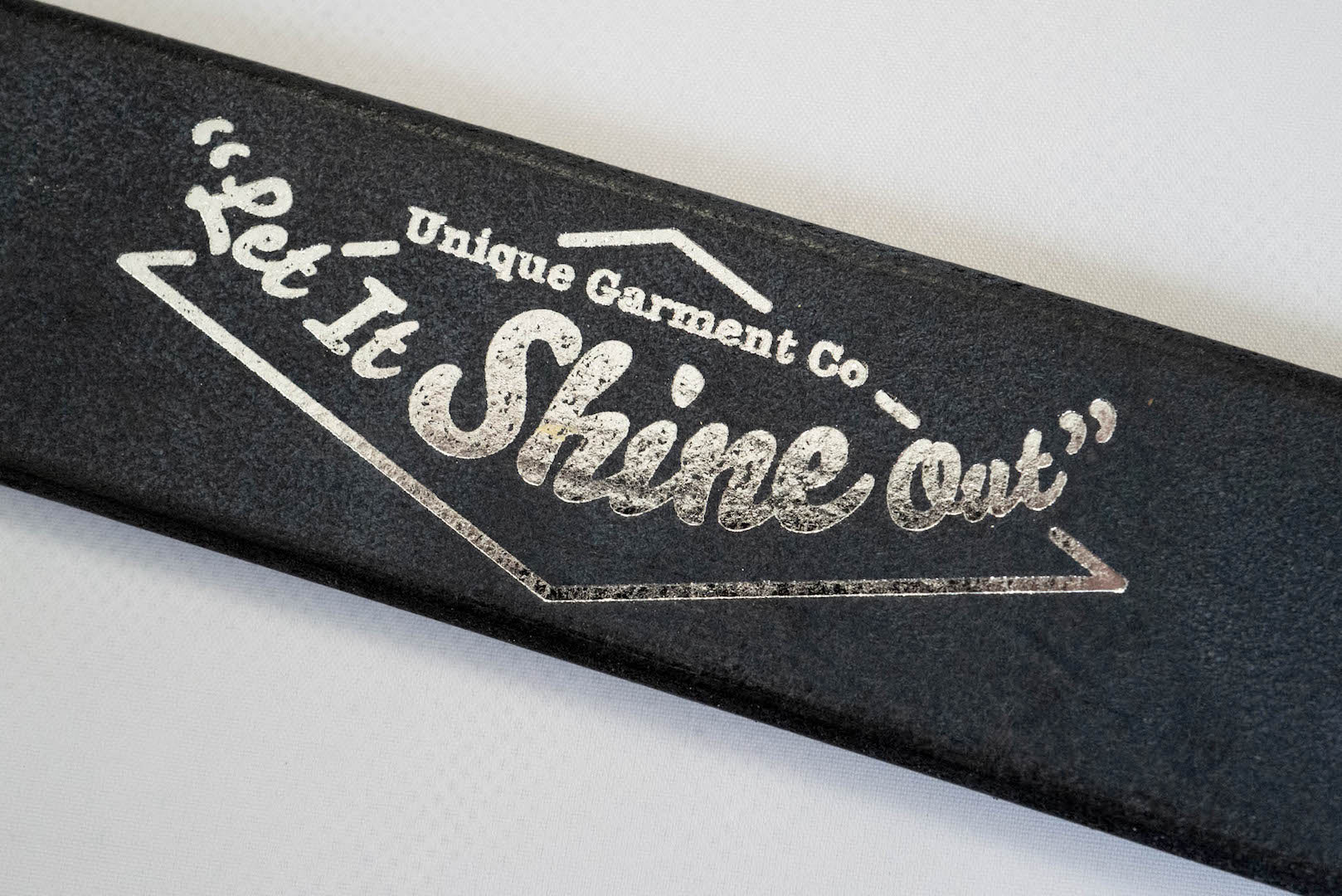 Unique Garment 'Garrison' Full Grain Cowhide Belt (Black Tea-core)