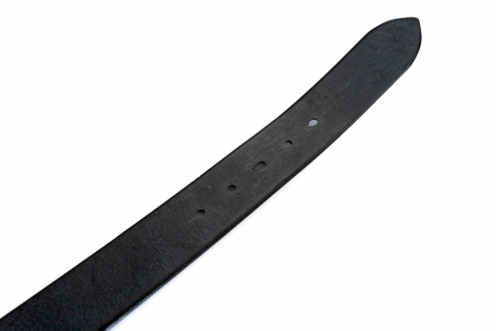 Unique Garment 'Garrison' Full Grain Cowhide Belt (Black Tea-core)
