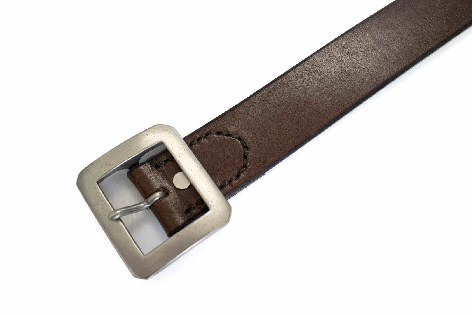 Unique Garment 'Garrison' Full Grain Cowhide Belt (Brown Tea-core)