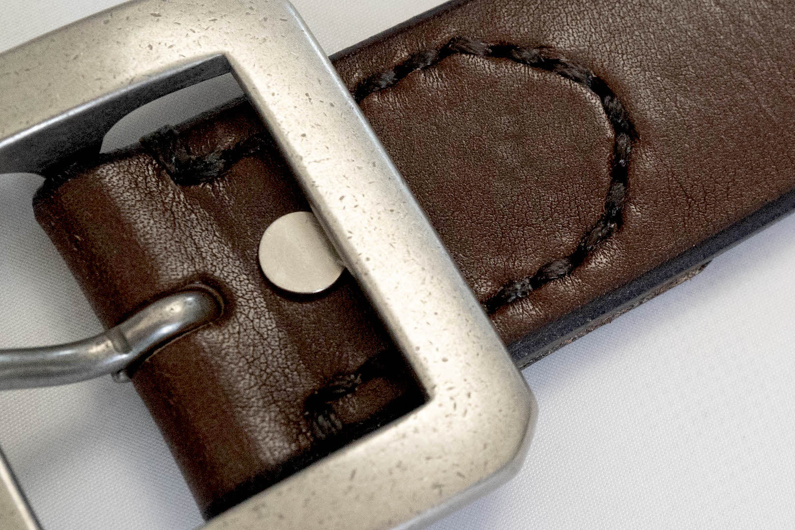 Unique Garment 'Garrison' Full Grain Cowhide Belt (Brown Tea-core)