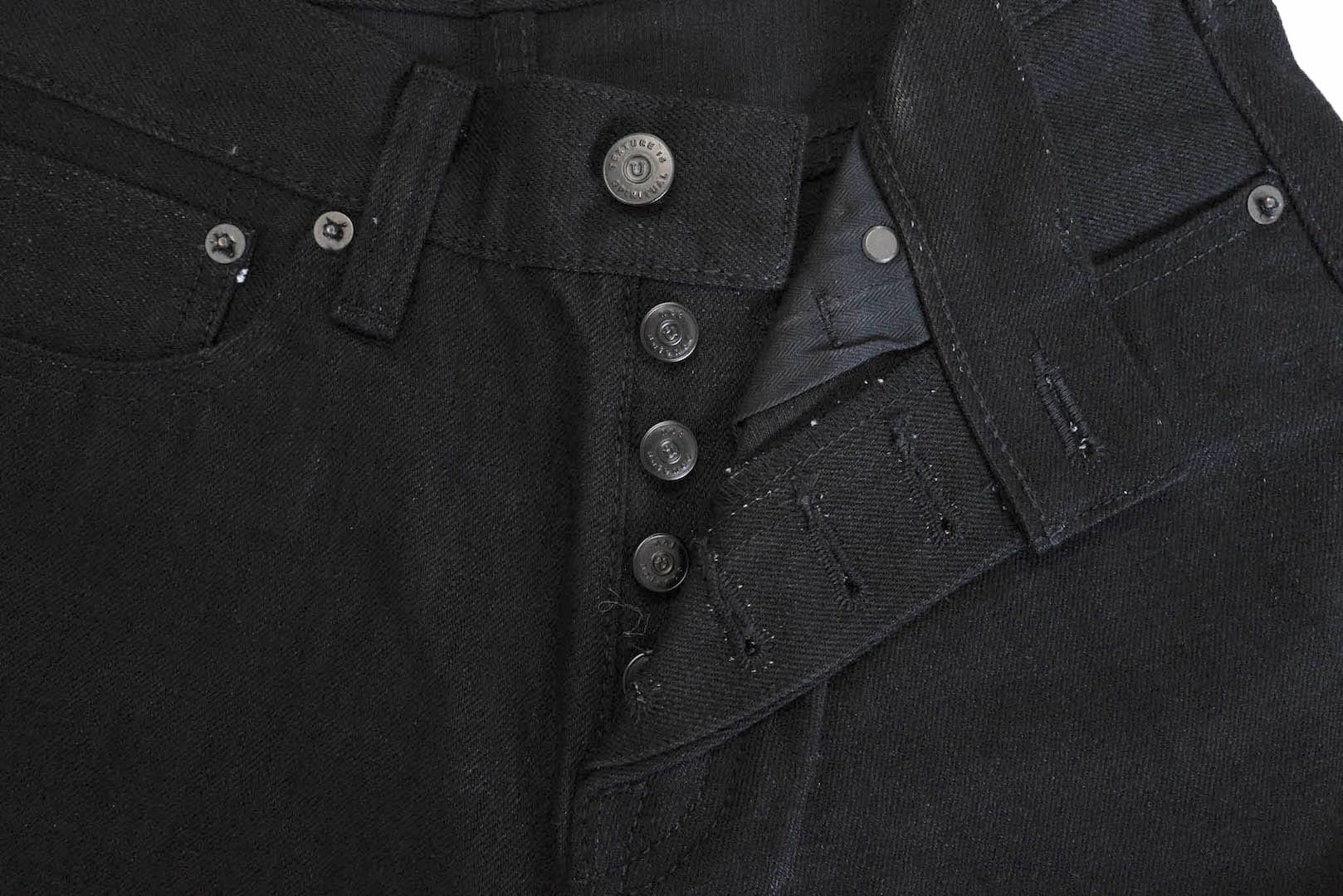 Unique Garment 1001BG 14oz 'Before Dawn' Black Denim (Gym Fit)