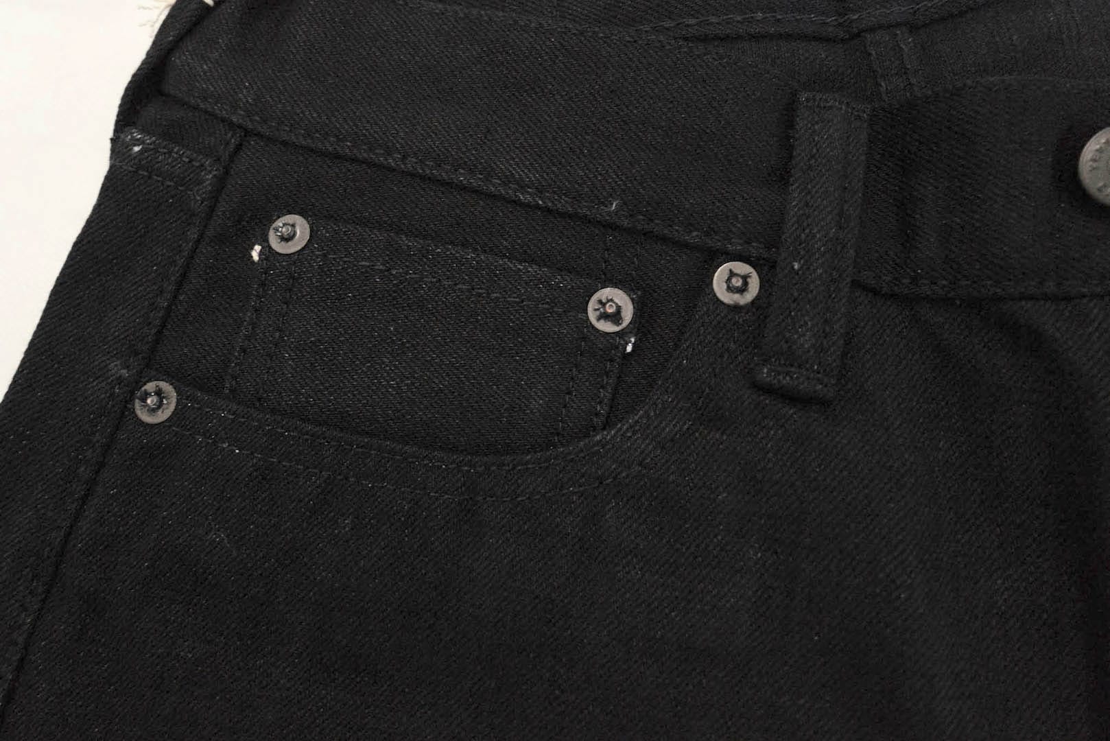 Unique Garment 1001BG 14oz 'Before Dawn' Black Denim (Gym Fit)
