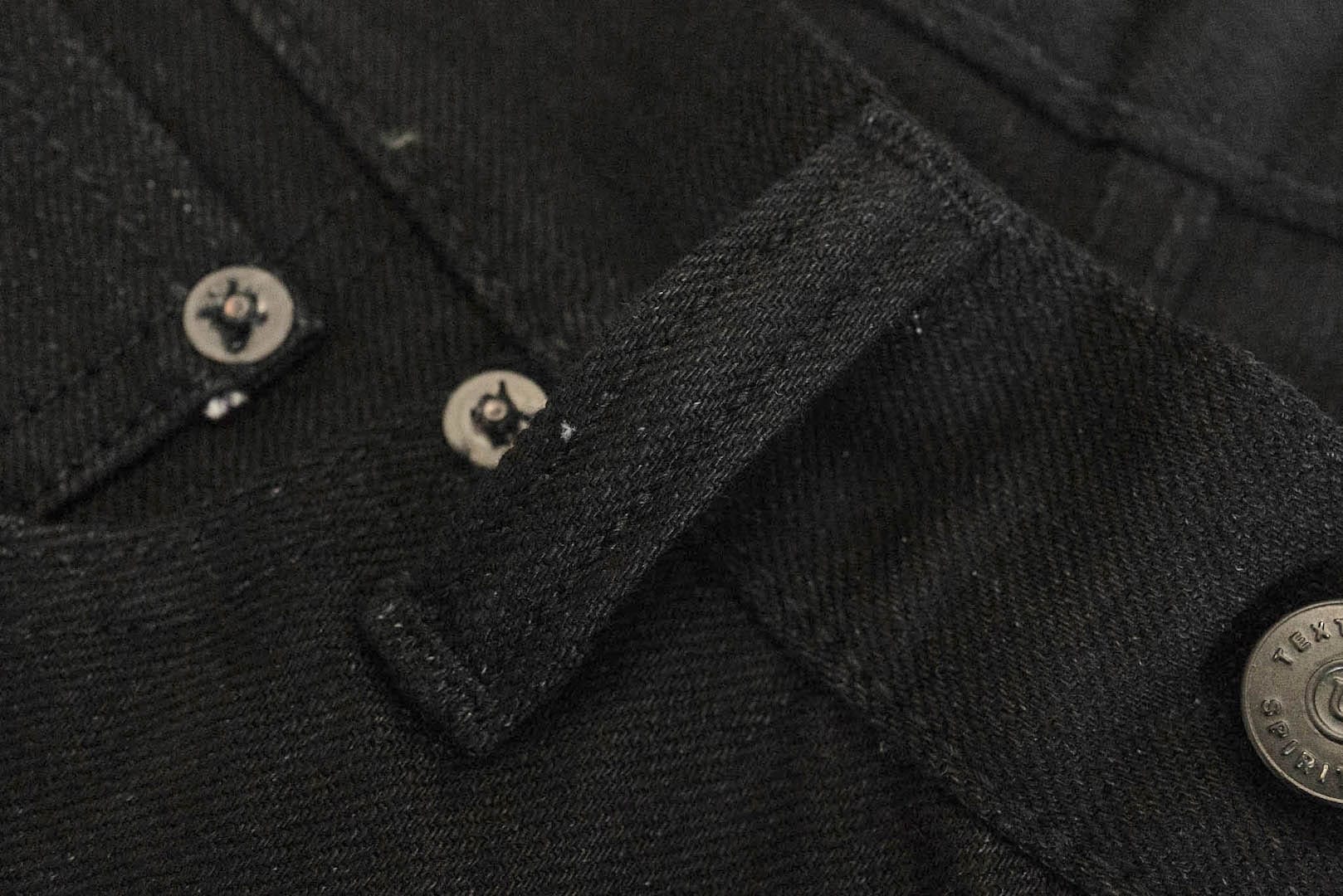 Unique Garment 1001BG 14oz 'Before Dawn' Black Denim (Gym Fit)