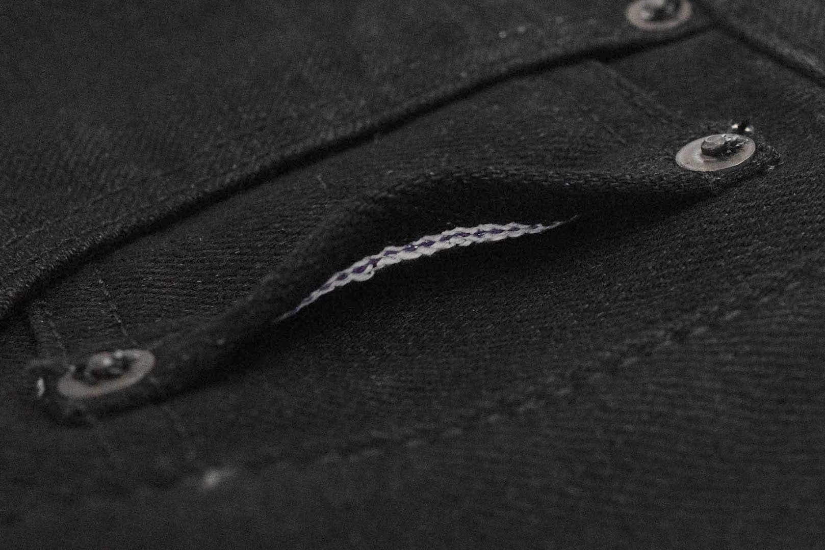 Unique Garment 1001BG 14oz 'Before Dawn' Black Denim (Gym Fit)